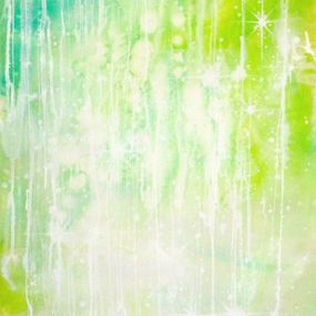 Painting, White starZ on Green!, JP Malot