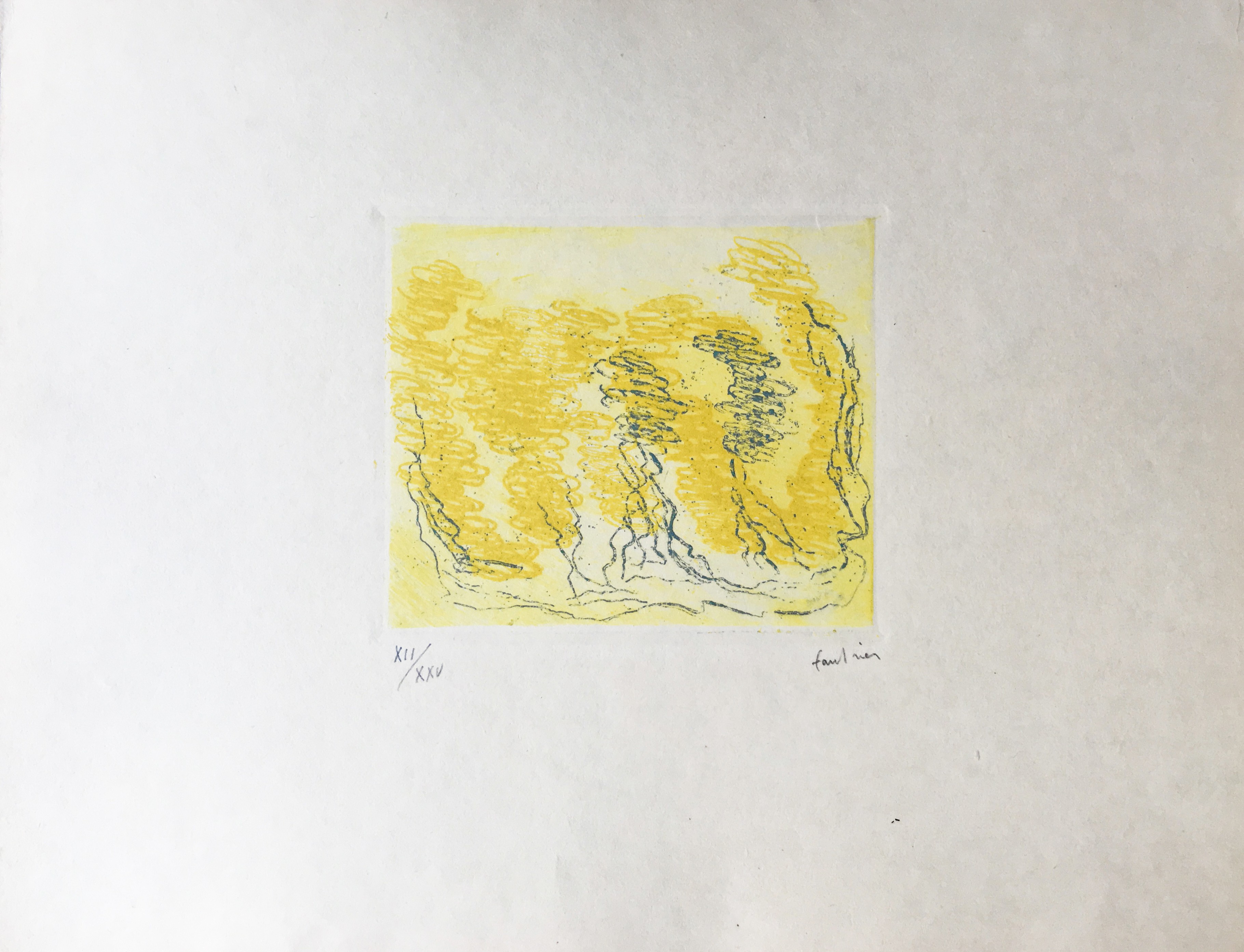 Jean Fautrier, Paysage aux trois arbres Jean Fautrier, Paysage aux trois arbres