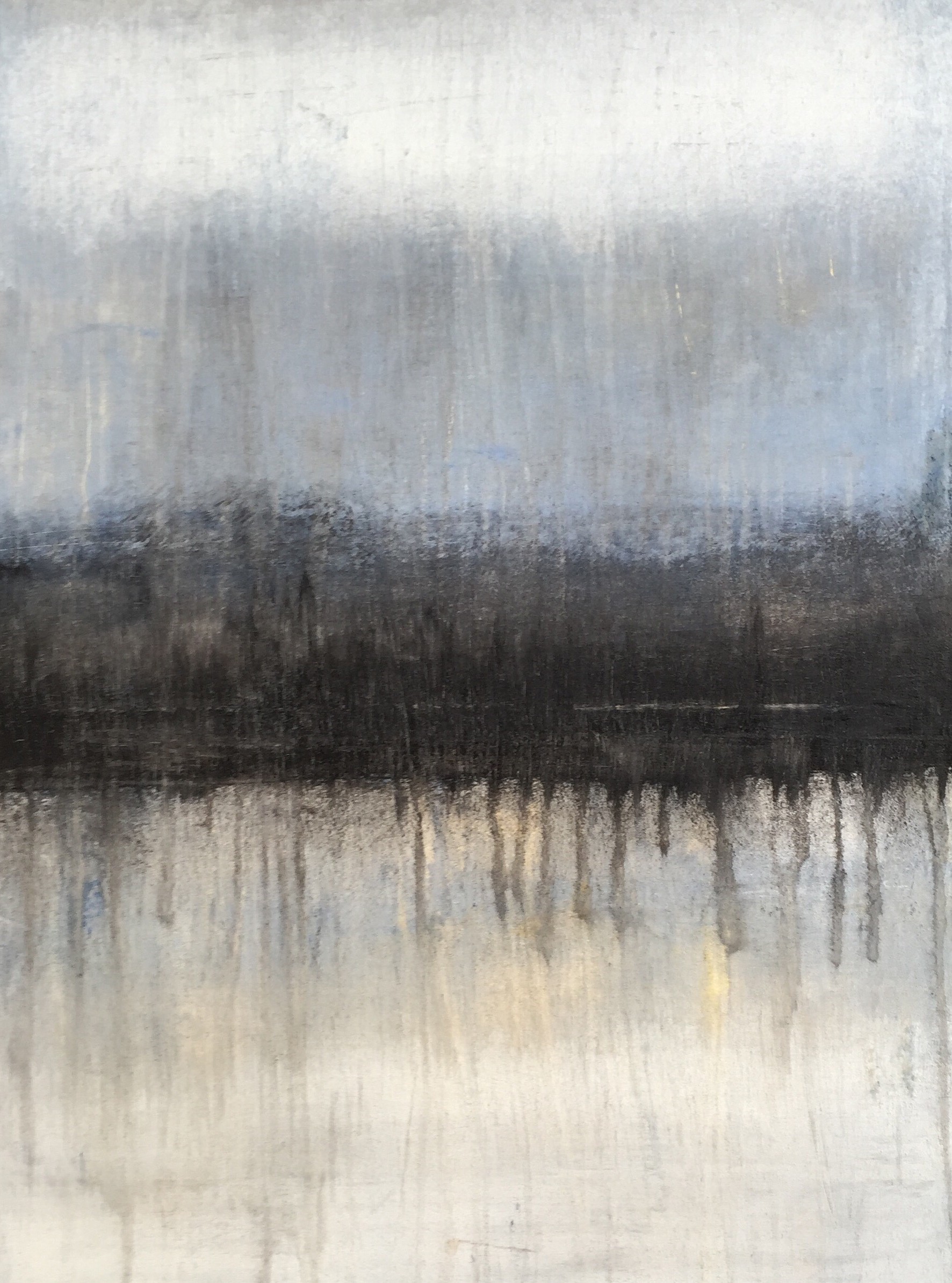 Roger König, 1075 abstract antique white/black/blue Roger König, 1075 abstract antique white/black/blue
