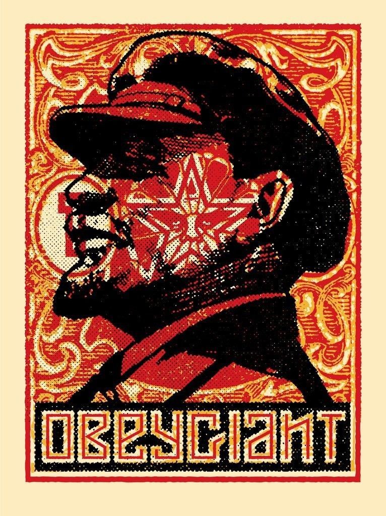 Shepard Fairey (Obey), Lenin Stamp Shepard Fairey (Obey), Lenin Stamp