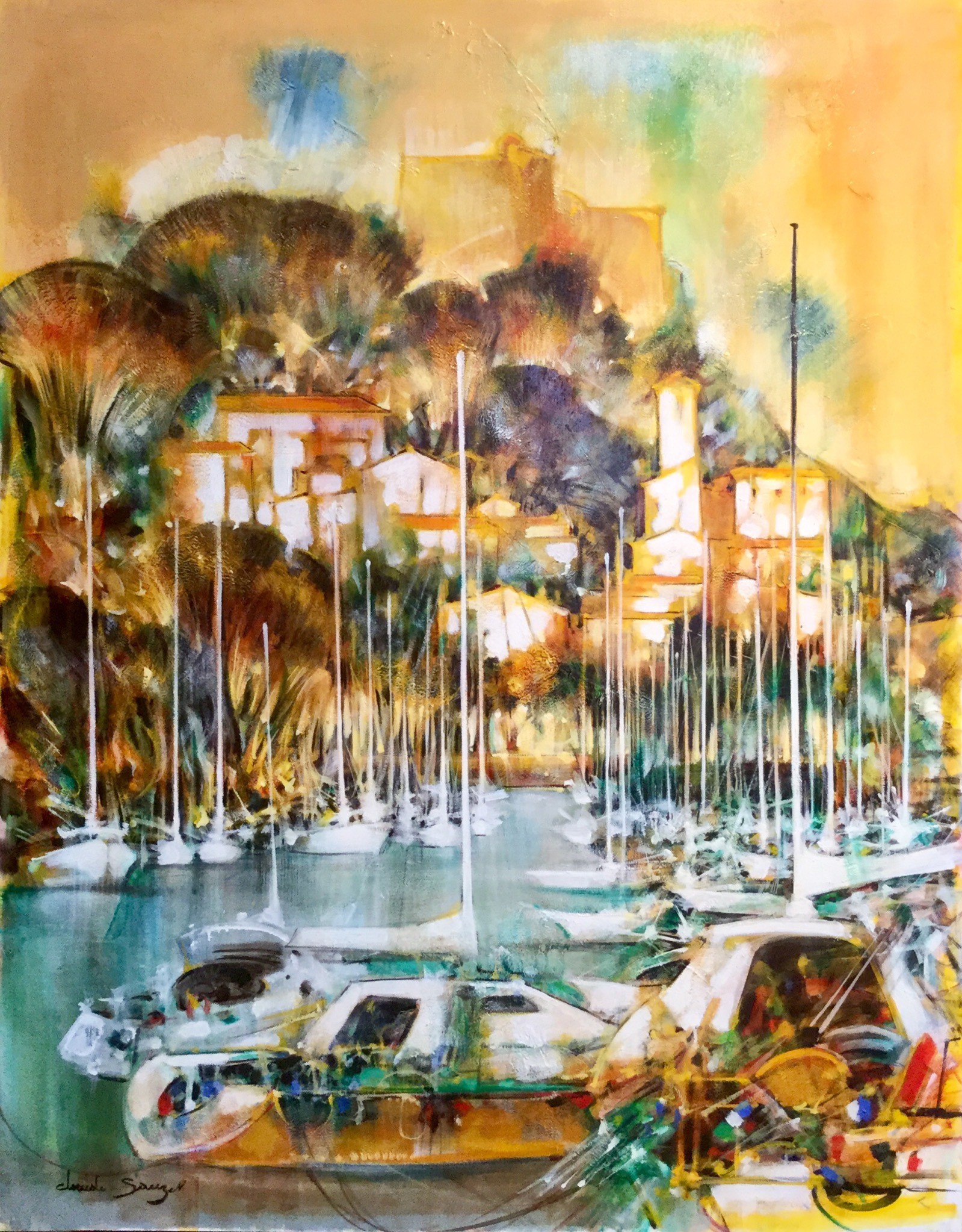 Claude Sauzet, Bateaux à Porquerolles Claude Sauzet, Bateaux à Porquerolles