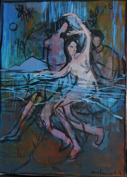 Aimer bleu... l'amour glaçant parfois, bleu... l'eau, le ciel, aimer nous relie au monde, Carole Melmoux