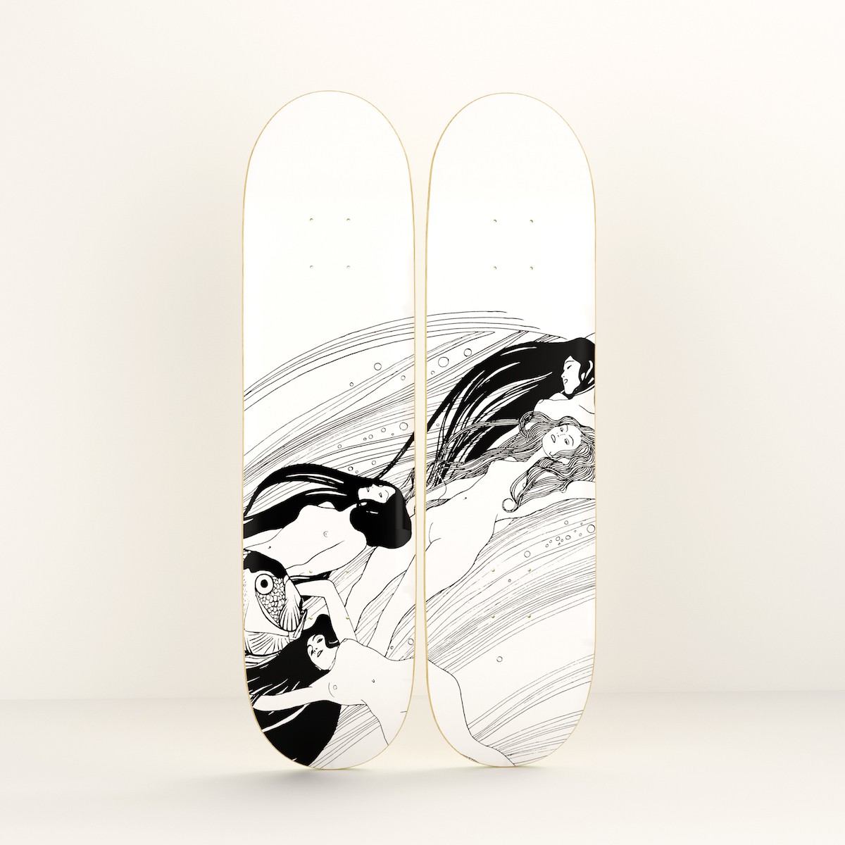 Boom Art, Klimt Diptych Skateboards Boom Art, Klimt Diptych Skateboards