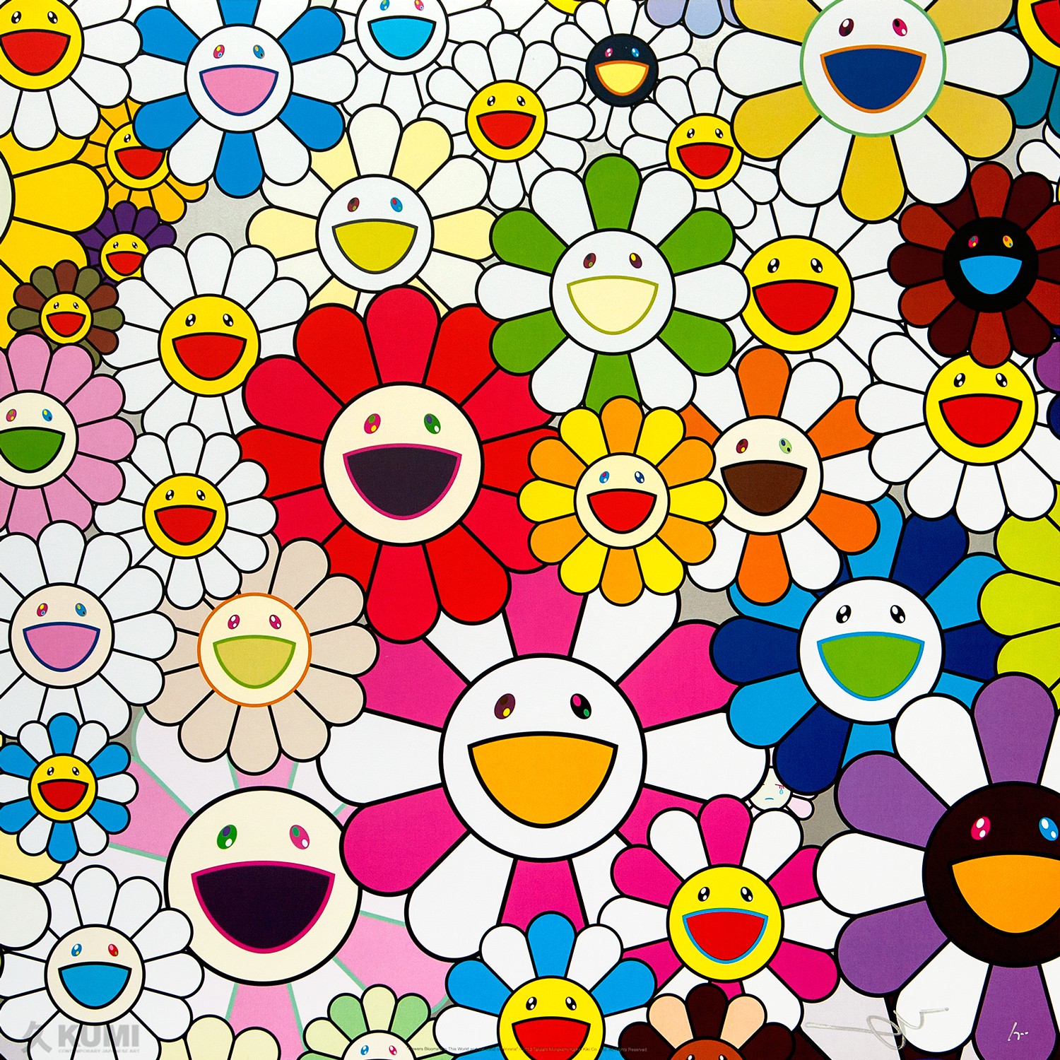 Takashi Murakami, Flowers Blooming in This World and the Land of Nirvana, 1 Takashi Murakami, Flowers Blooming in This World and the Land of Nirvana, 1