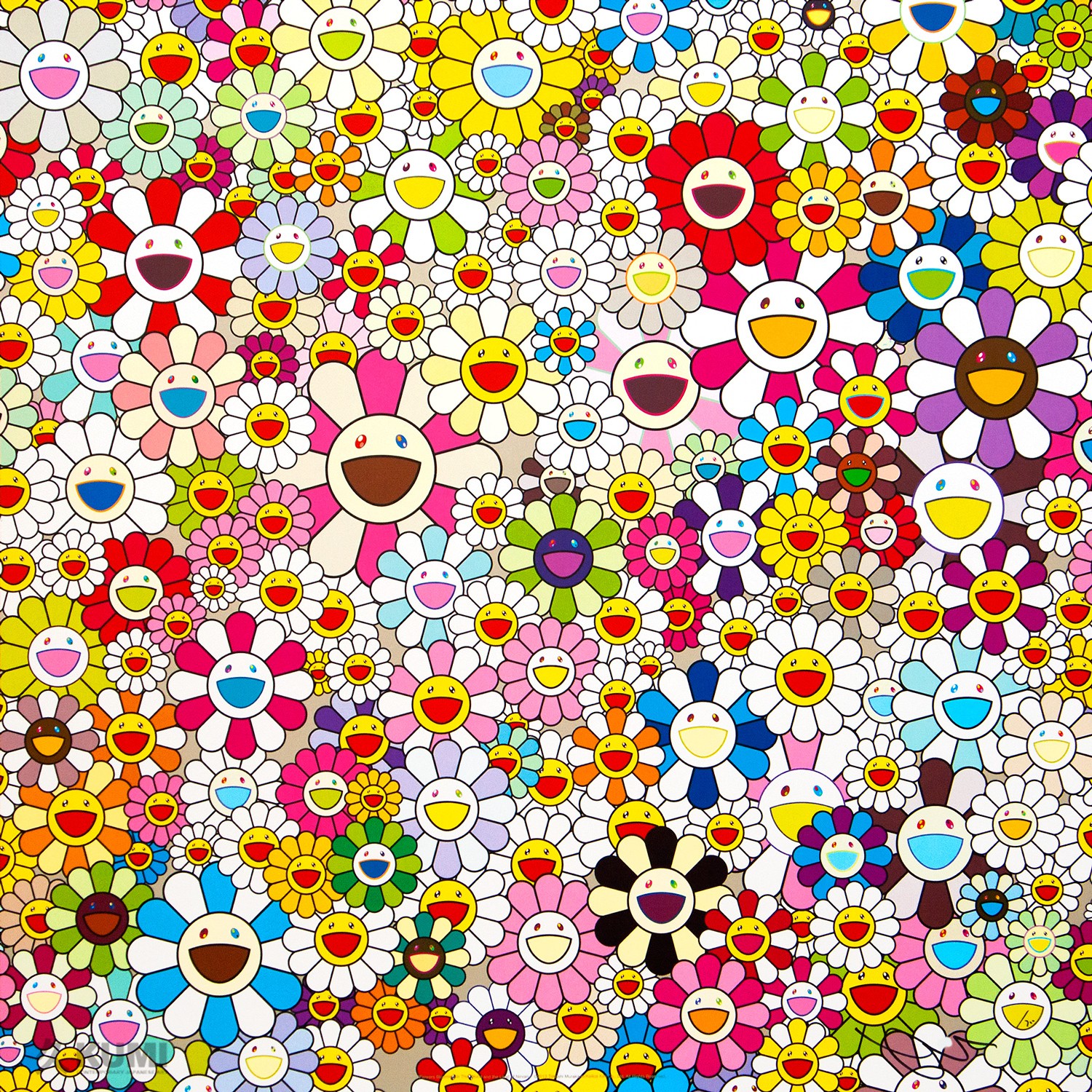 Takashi Murakami, Flowers Blooming in This World and the Land of Nirvana, 4 Takashi Murakami, Flowers Blooming in This World and the Land of Nirvana, 4