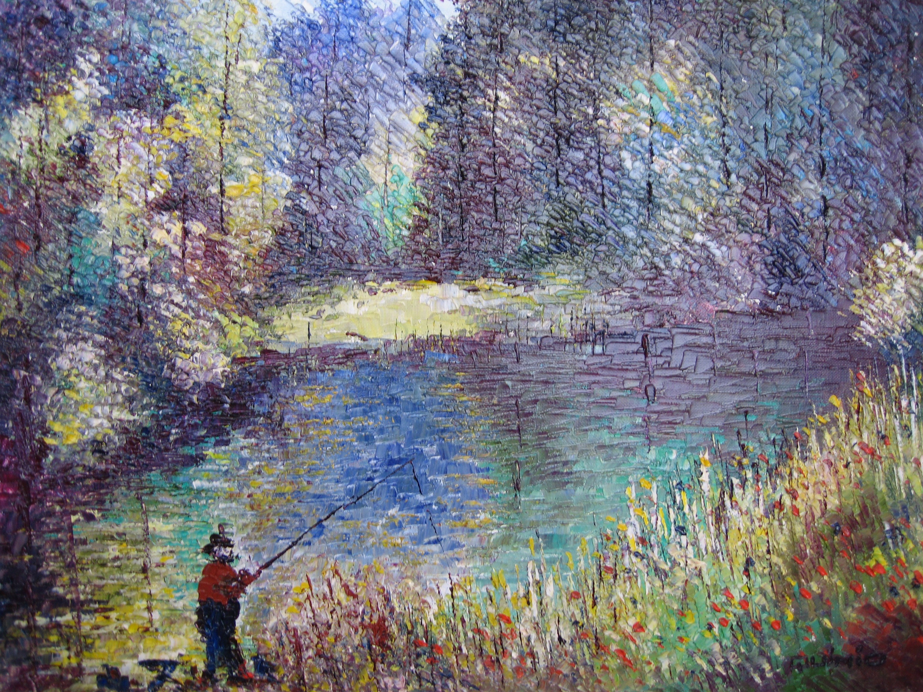 Georges R. Quinio, Au Bord de l'Etang Georges R. Quinio, Au Bord de l'Etang