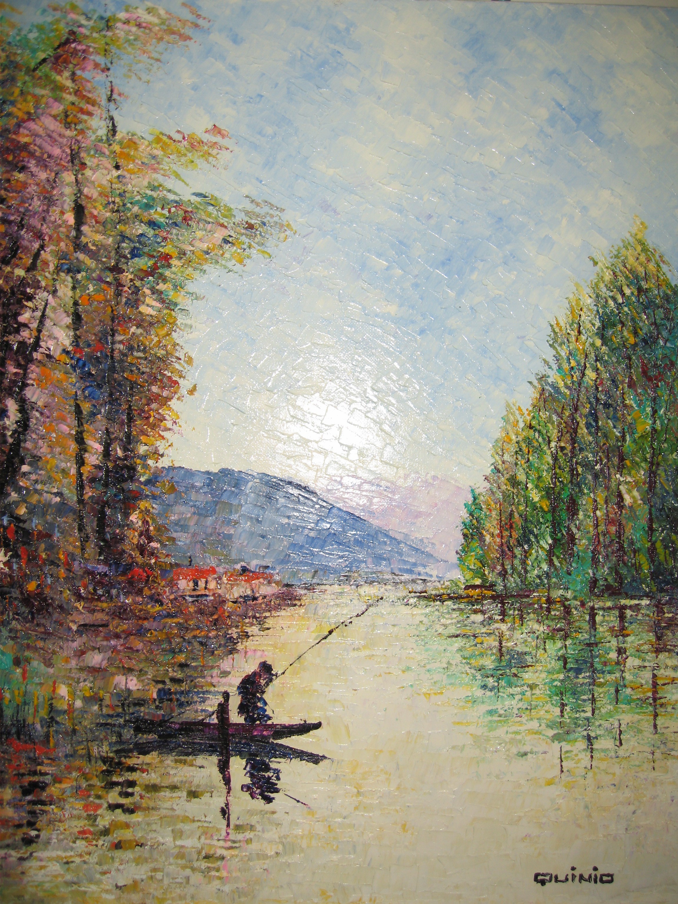Georges R. Quinio, Le Pêcheur sur la Rivière Georges R. Quinio, Le Pêcheur sur la Rivière