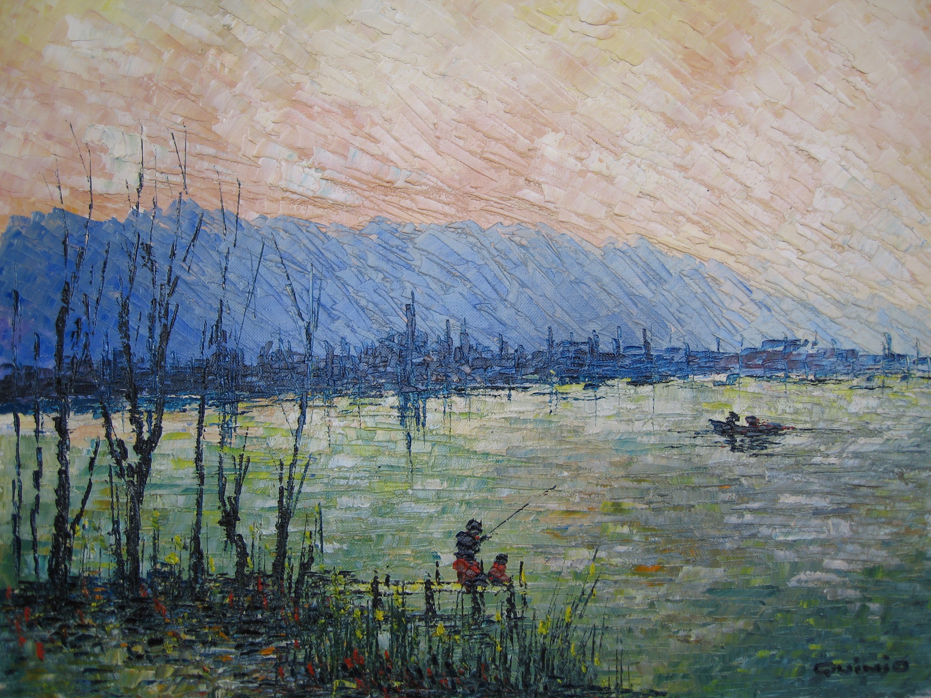 Georges R. Quinio, Etang de Biguglia en Corse Georges R. Quinio, Etang de Biguglia en Corse