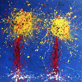 Painting, Jaunes en fleurs, Hayvon
