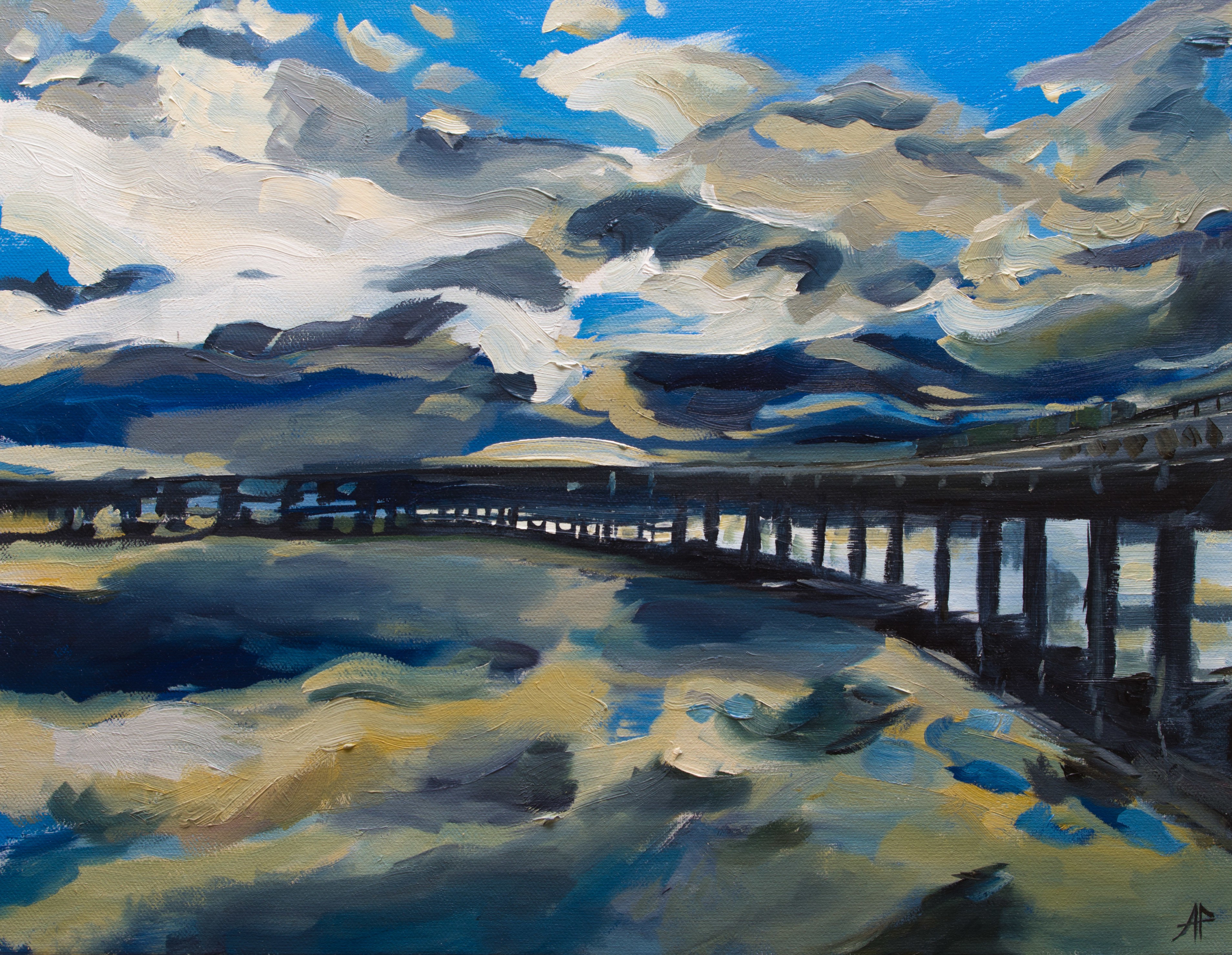 Alastair Faulkner, Clouds over the Tay Rail Bridge Alastair Faulkner, Clouds over the Tay Rail Bridge