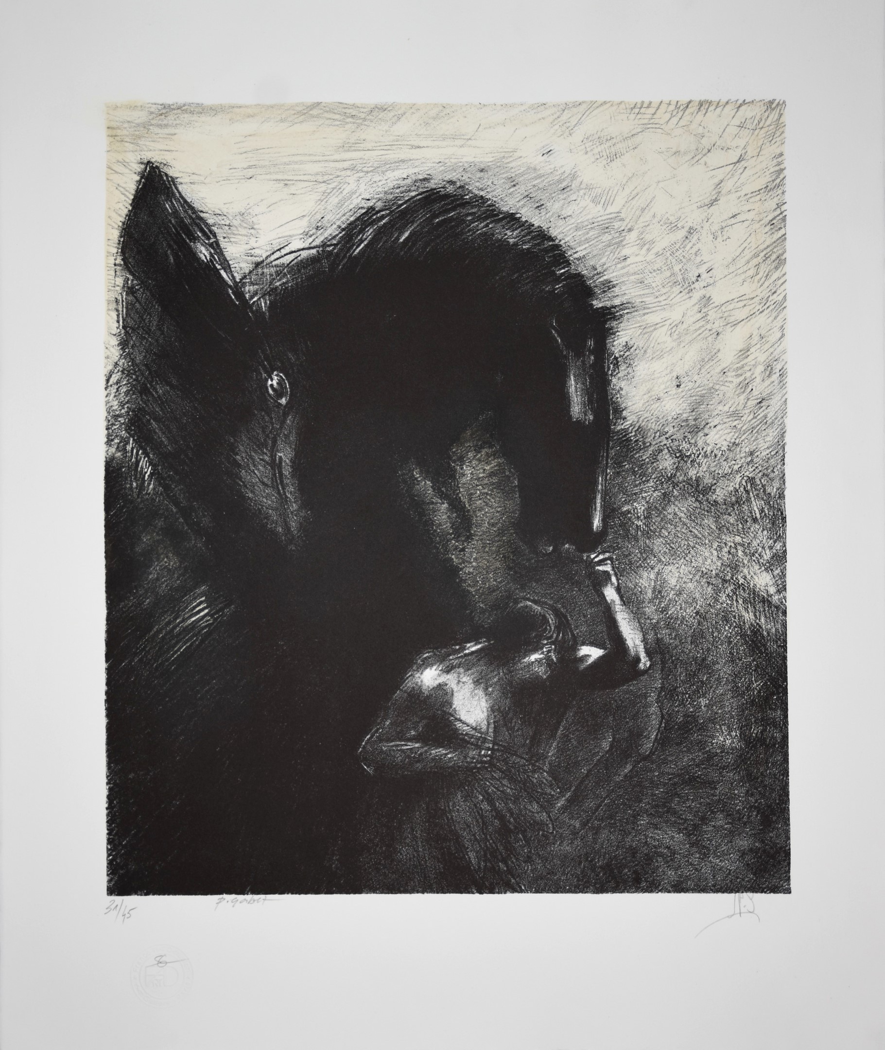 Odilon Redon, Pégase Captif 1889 / Captive Pegasus 1889 Odilon Redon, Pégase Captif 1889 / Captive Pegasus 1889