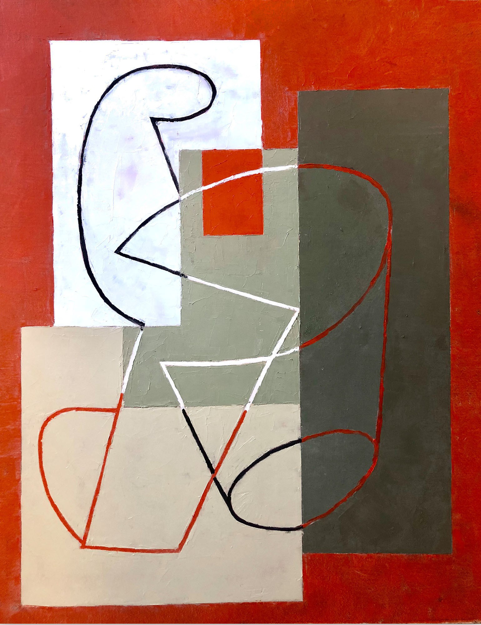 Jeremy Annear, Breaking Contour (Red Square) II Jeremy Annear, Breaking Contour (Red Square) II