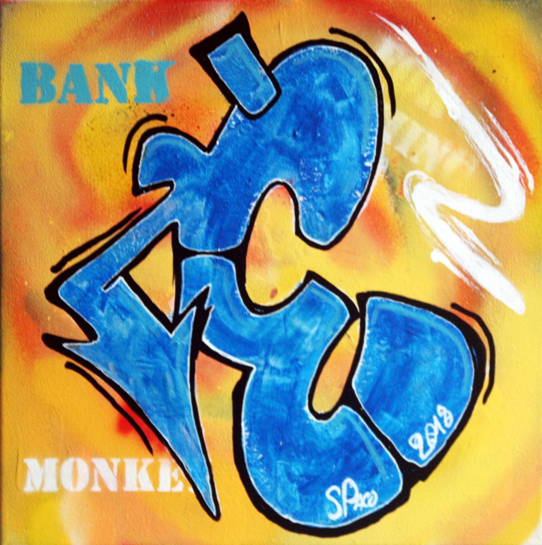 Spaco, Bank graffiti Spaco, Bank graffiti