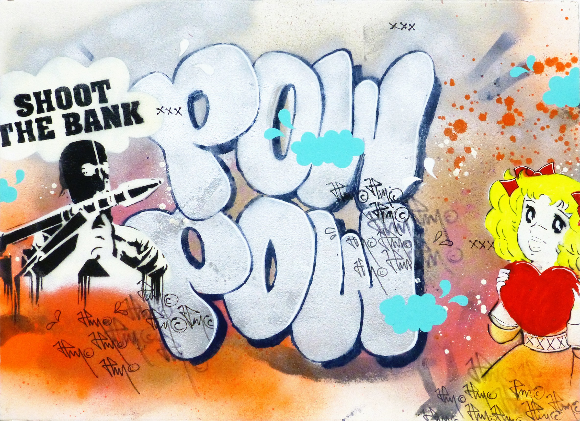 JP Malot, Pow Street Art X Candry Love JP Malot, Pow Street Art X Candry Love