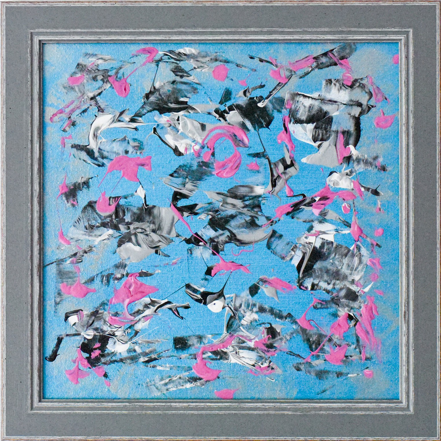 Gina Vor, Diamonds In The Sky - Bleu Abstrait Gina Vor, Diamonds In The Sky - Bleu Abstrait