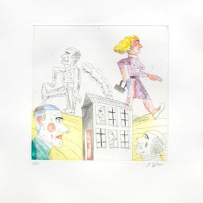 Antonio Segui, Le bruit, les sarcasmes, les sourires / Livre d'artiste / 6 gravures Antonio Segui, Le bruit, les sarcasmes, les sourires / Livre d'artiste / 6 gravures
