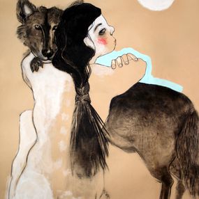 Dibujo, Hija de la luna, Marta Grassi