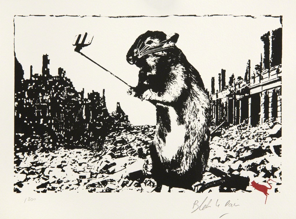 Blek Le Rat, After The Apocalypse (Framed) Blek Le Rat, After The Apocalypse (Framed)