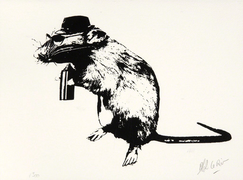 Blek Le Rat, The Street Artist Paraphernalia (Framed) Blek Le Rat, The Street Artist Paraphernalia (Framed)