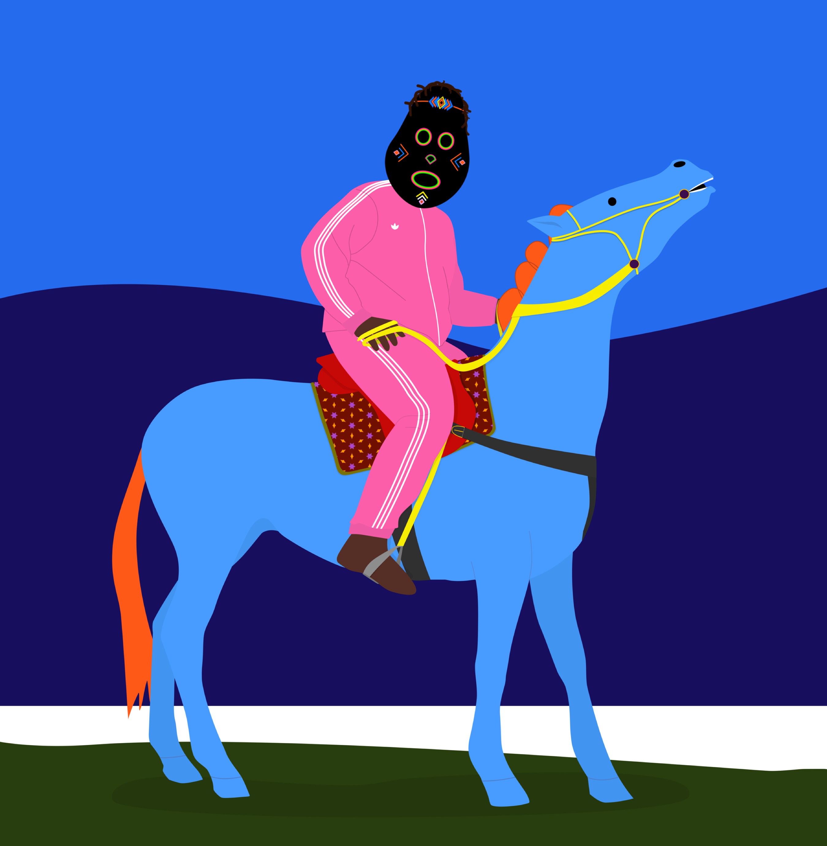 Dennis Osadebe, Horse & Man I Dennis Osadebe, Horse & Man I