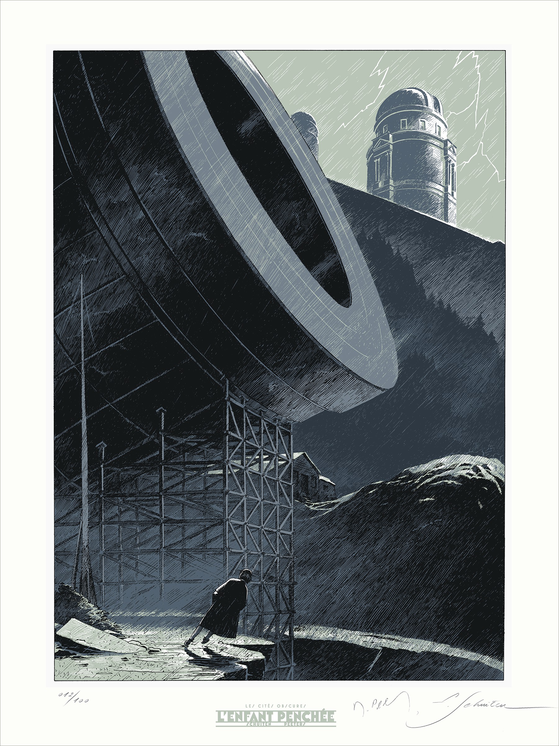 François Schuiten, Les Cités obscures - L'enfant penchée François Schuiten, Les Cités obscures - L'enfant penchée