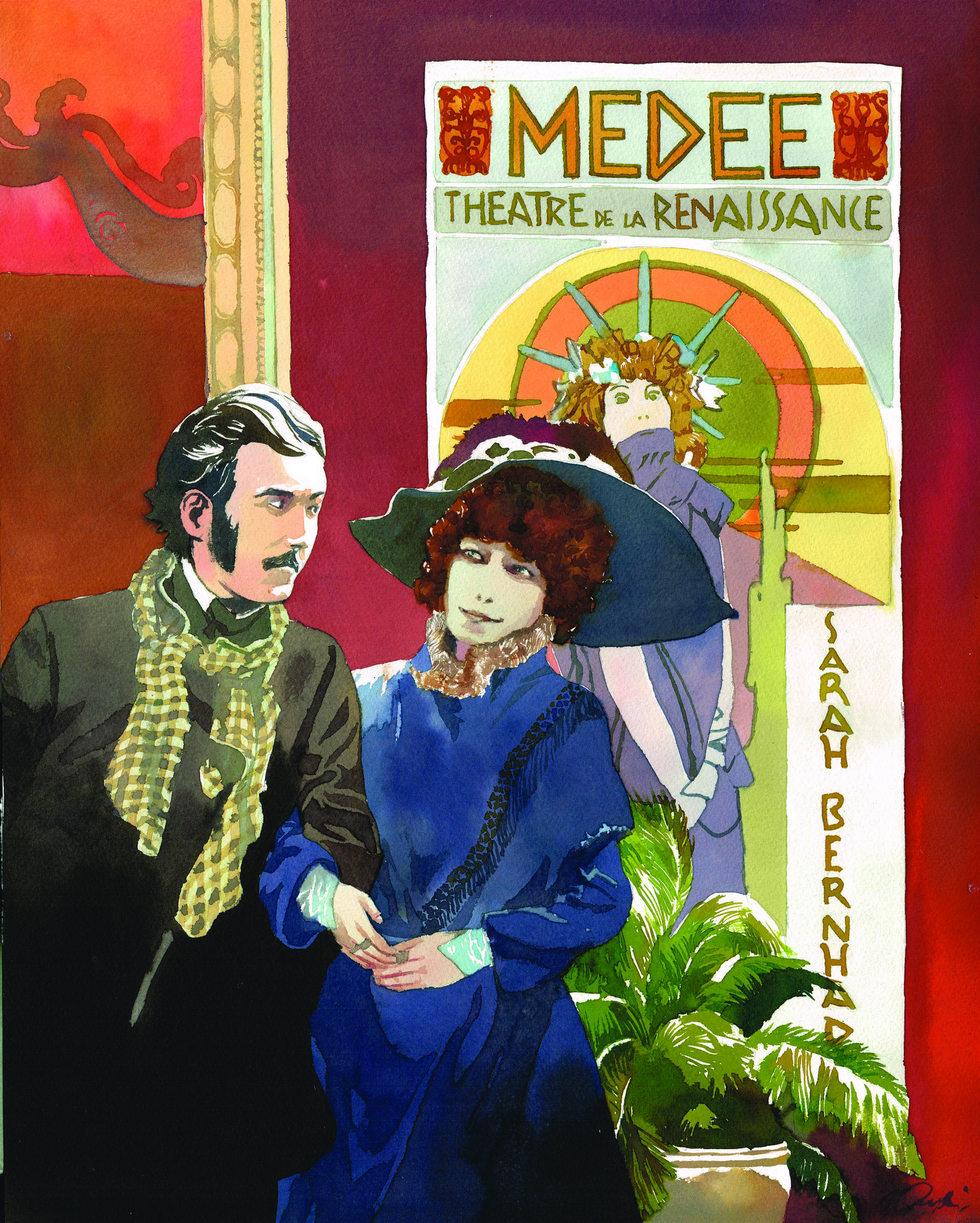 Vincent Pompetti, Gustave Doré et Sarah Bernhardt Vincent Pompetti, Gustave Doré et Sarah Bernhardt