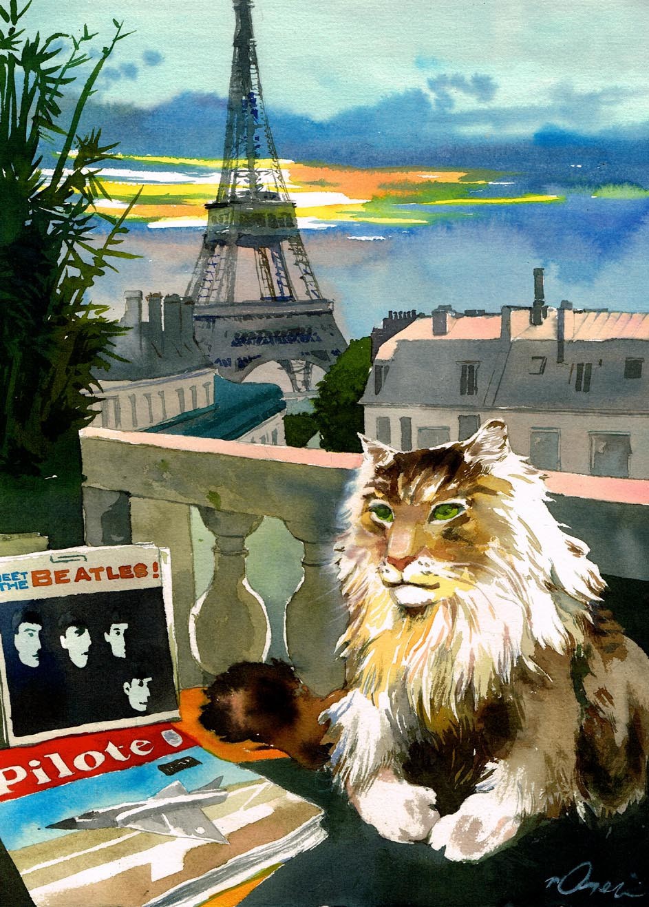 Vincent Pompetti, Chat au crépuscule Vincent Pompetti, Chat au crépuscule