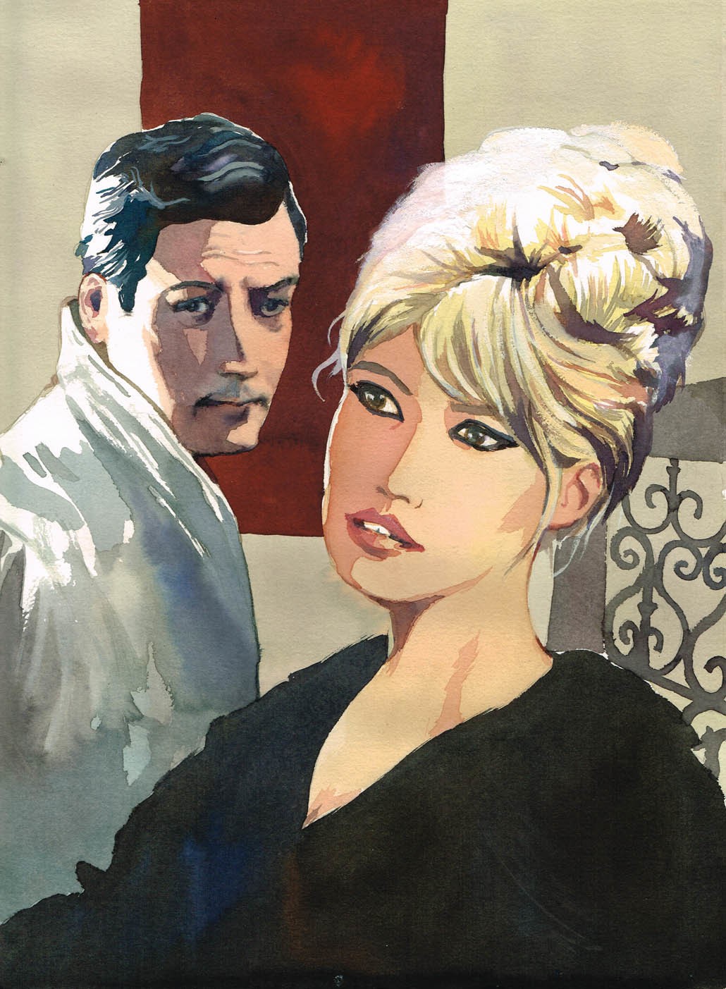 Vincent Pompetti, Bardot et Mastroianni Vincent Pompetti, Bardot et Mastroianni