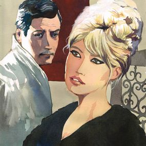 Gemälde, Bardot et Mastroianni, Vincent Pompetti