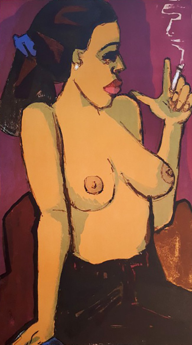 Gernot Kissel, Half Nude with Cigaret Gernot Kissel, Half Nude with Cigaret