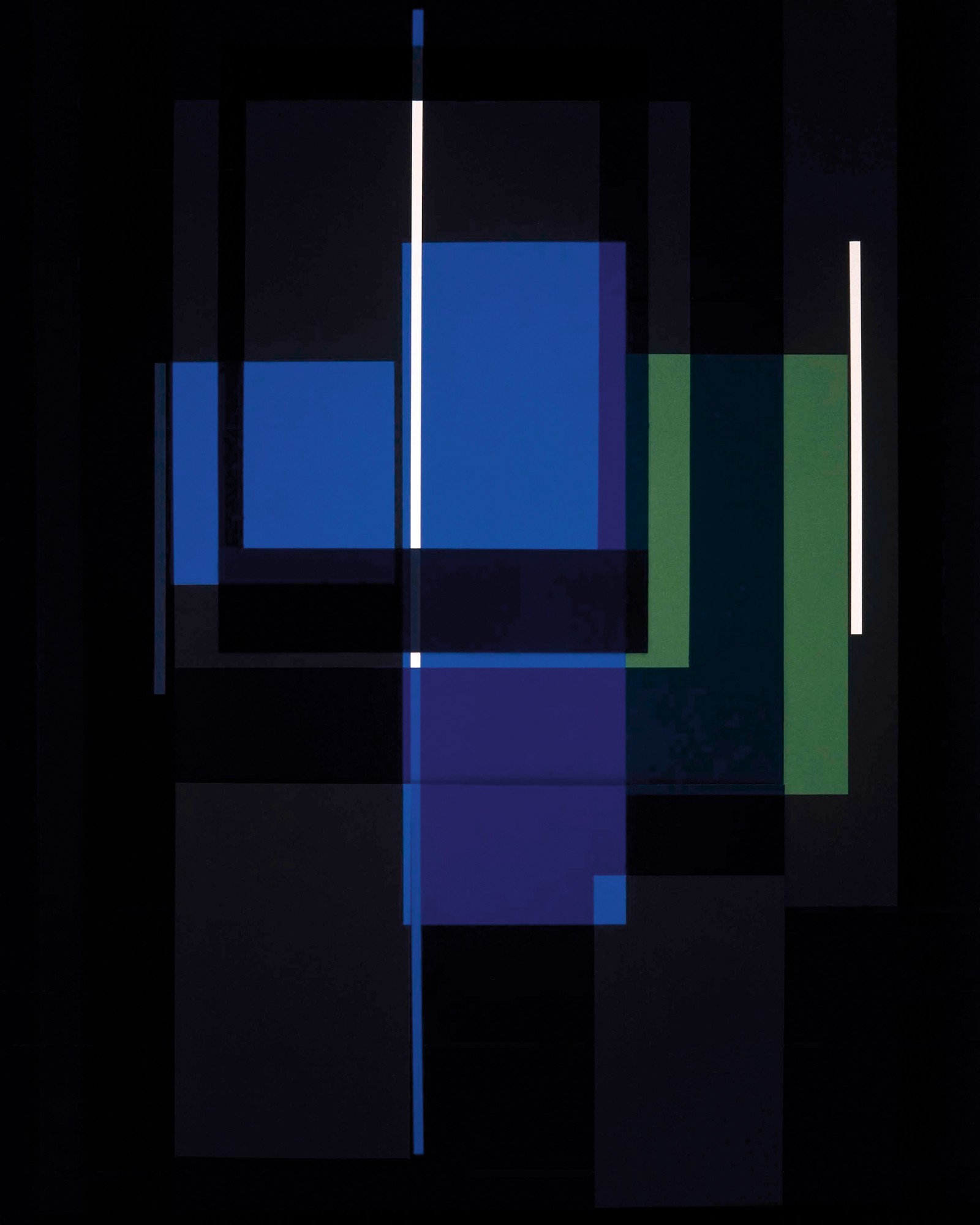Richard Caldicott, Blue Elements with Geometry Richard Caldicott, Blue Elements with Geometry