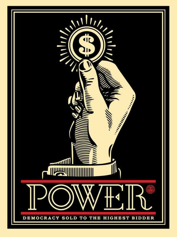 Shepard Fairey (Obey), Power Bidder Shepard Fairey (Obey), Power Bidder