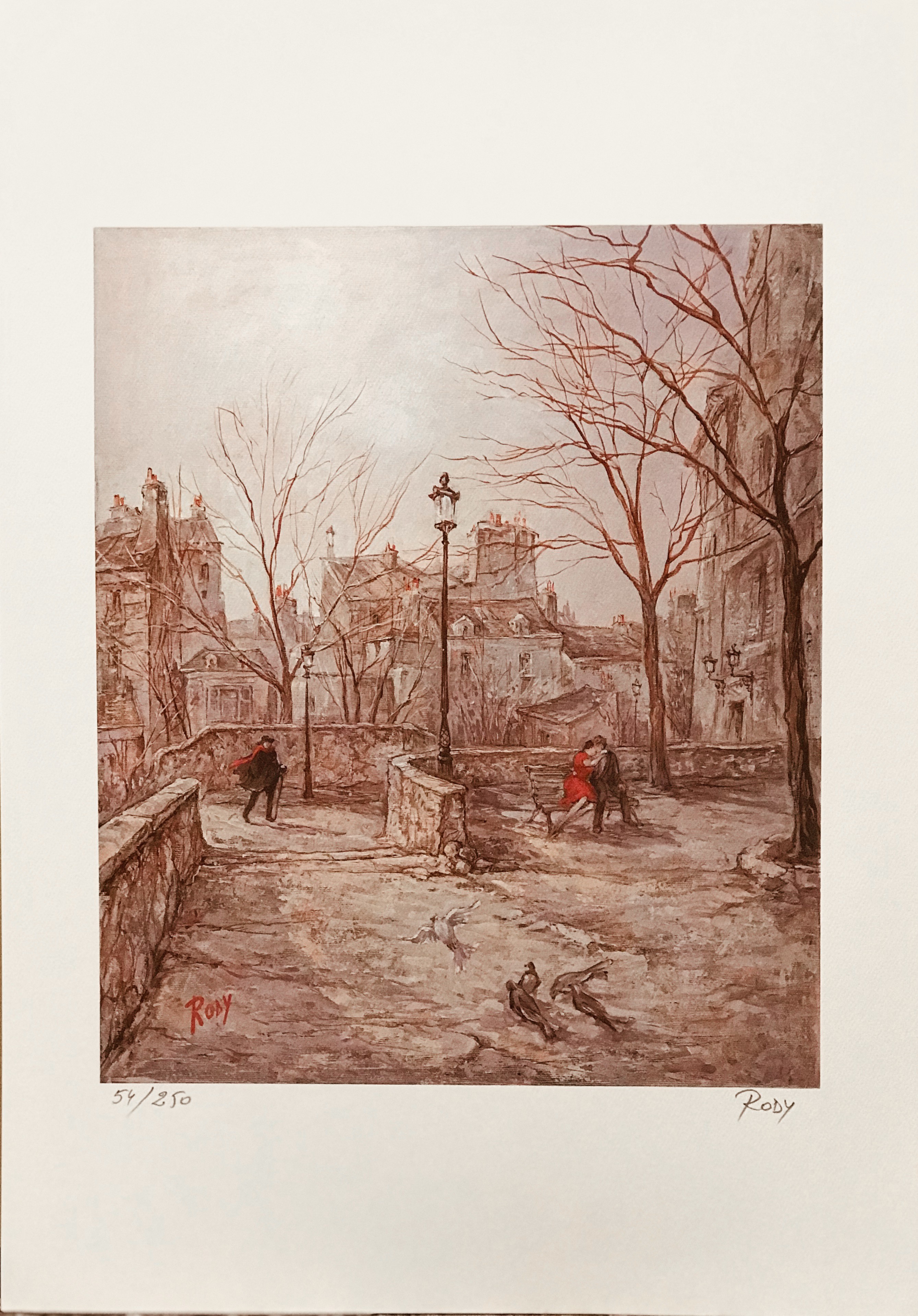 Rody Iliesco, Amoureux Place du Calvaire Rody Iliesco, Amoureux Place du Calvaire