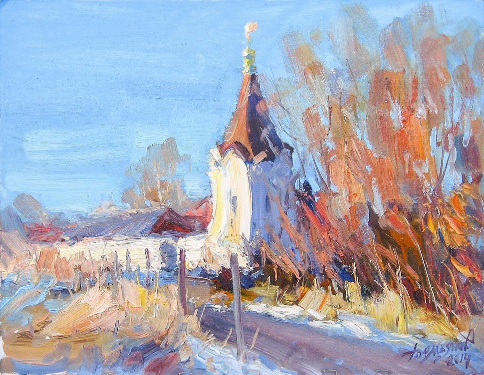 Yuriy Demiyanov, Esquisse Avec Une Tour Yuriy Demiyanov, Esquisse Avec Une Tour