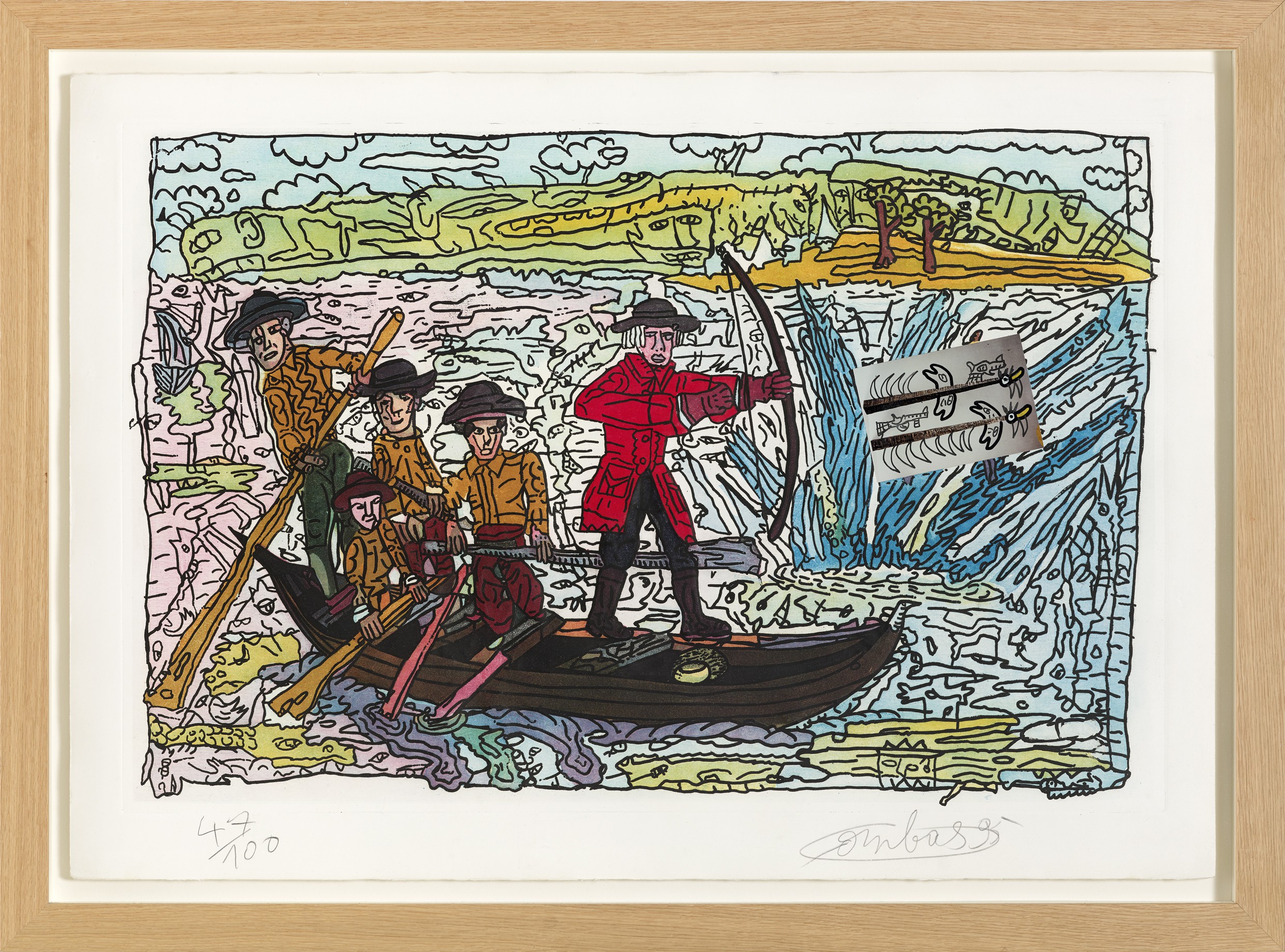 Robert Combas, La chasse aux canards Robert Combas, La chasse aux canards