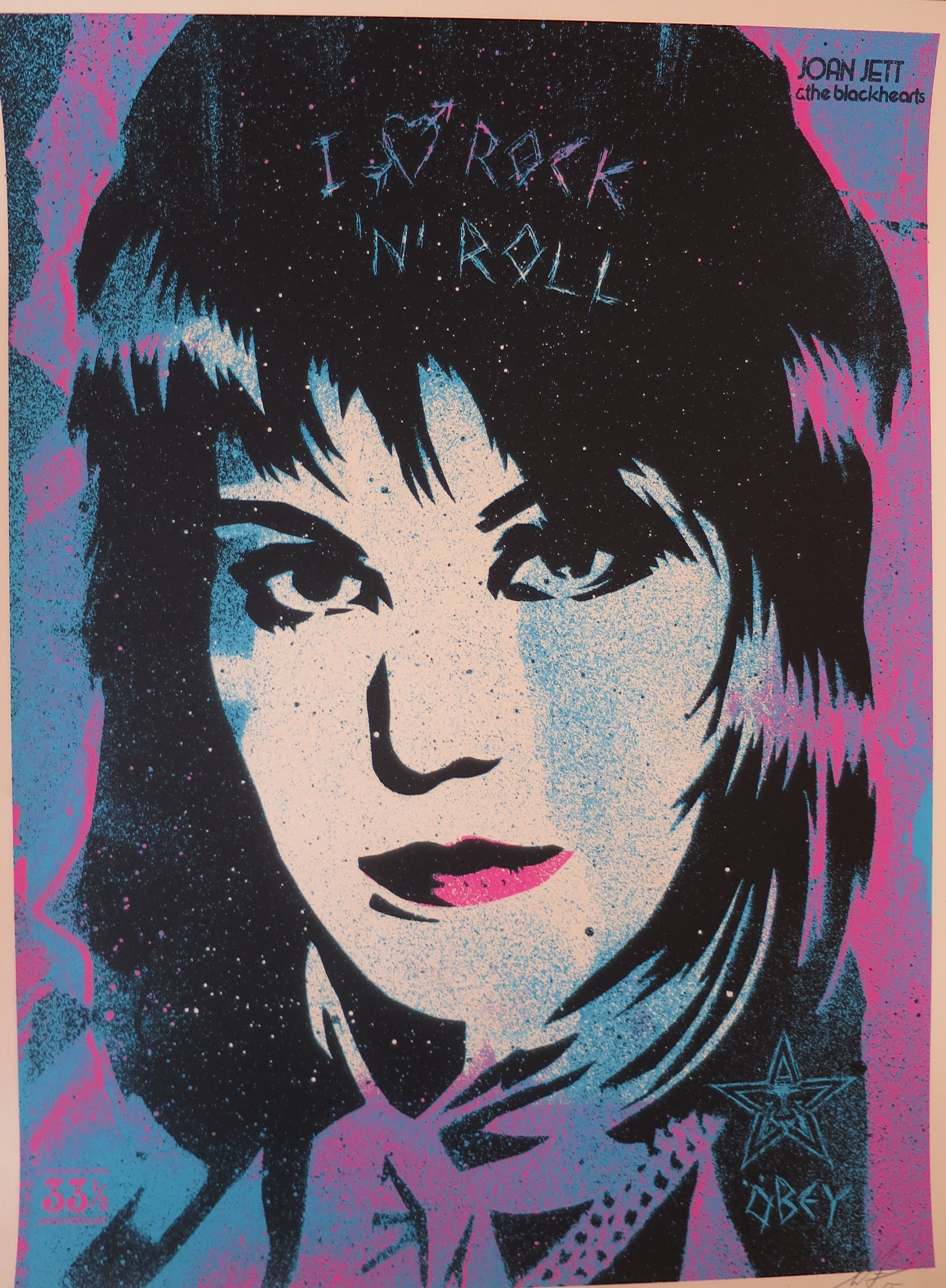 Shepard Fairey (Obey), Joan Jett Shepard Fairey (Obey), Joan Jett