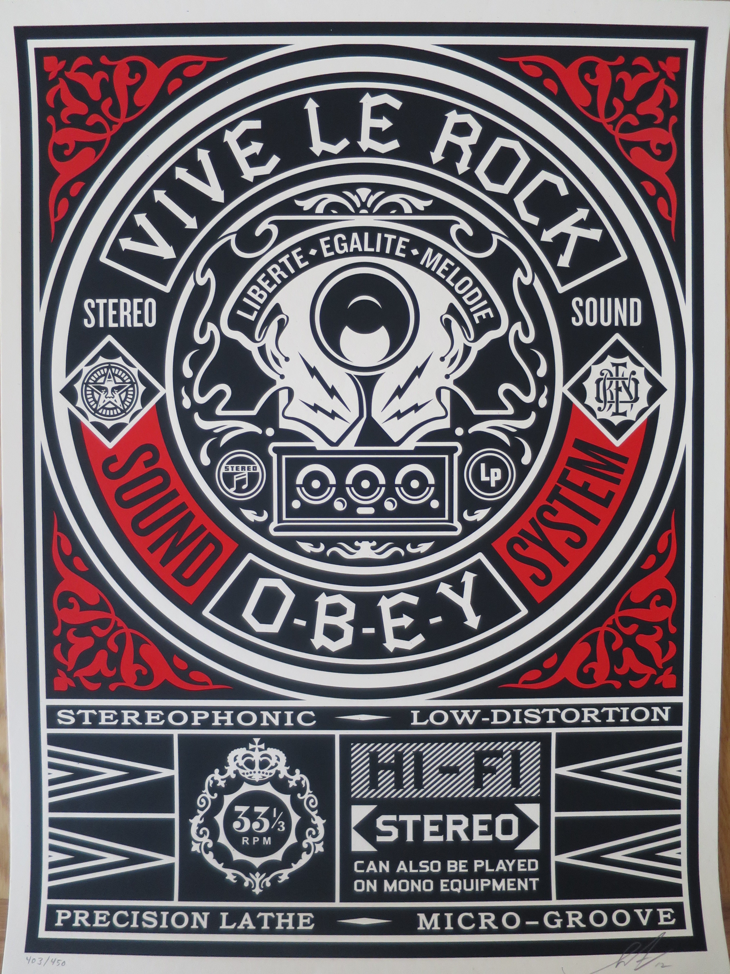 Shepard Fairey (Obey), Vive Le Rock Shepard Fairey (Obey), Vive Le Rock