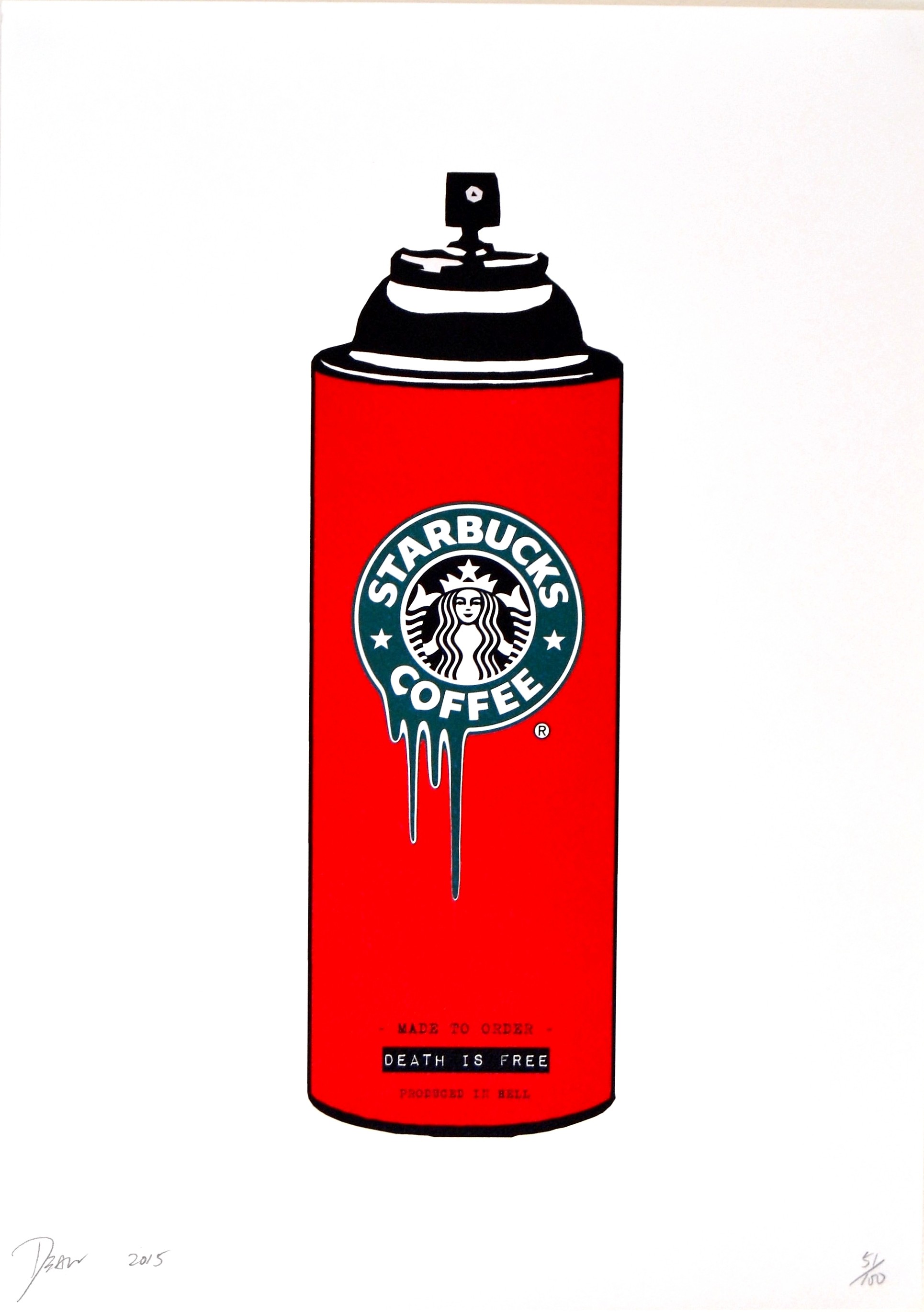 Death NYC, Coffee Spray Red Death NYC, Coffee Spray Red