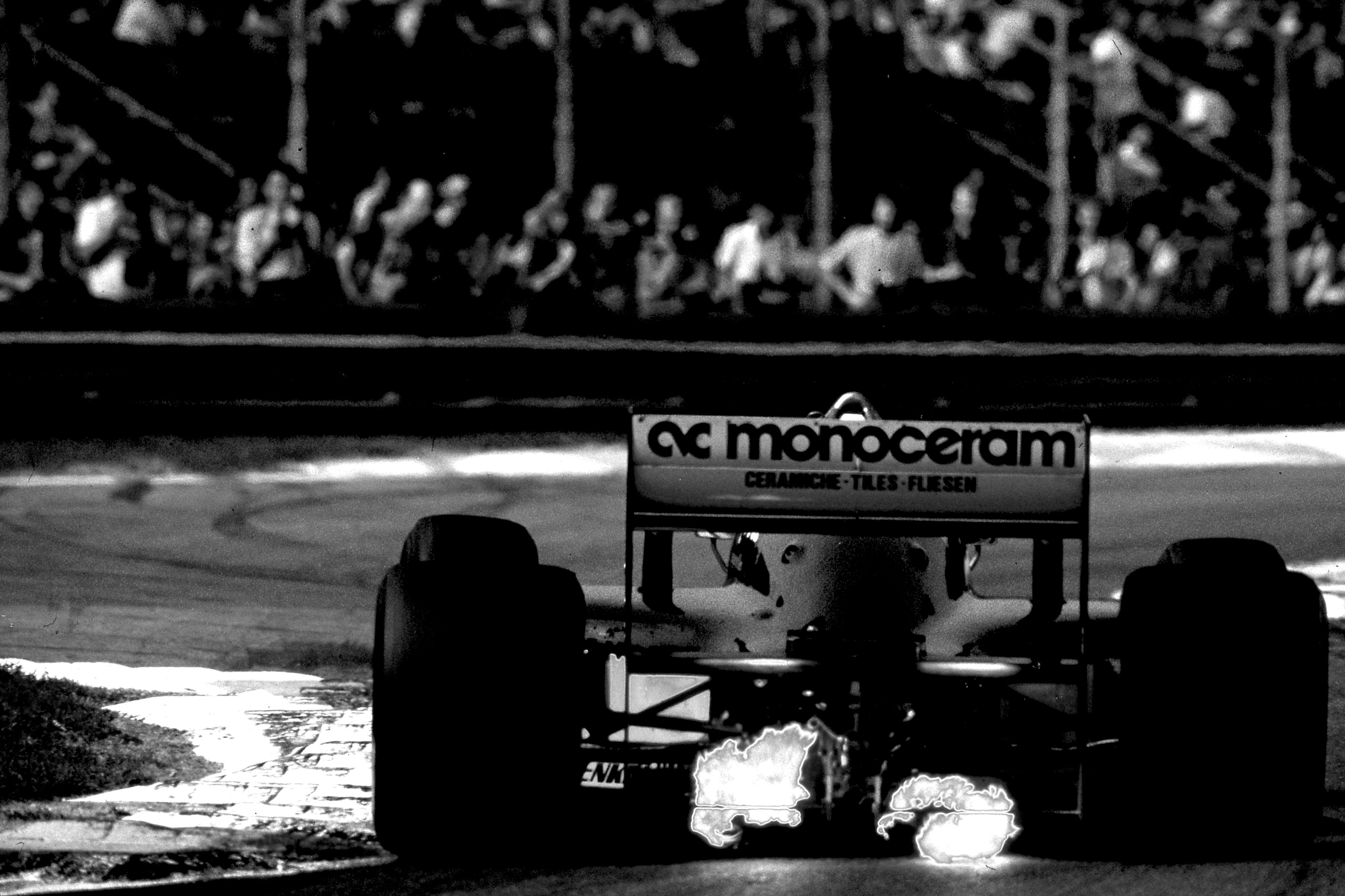 Dominique Leroy, Andrea De Cesaris. Minardi. Monza. Italie Dominique Leroy, Andrea De Cesaris. Minardi. Monza. Italie