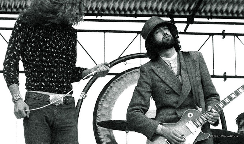 ▷ Robert Plant et Jimmy Page by Jean-Pierre Roux, 1969 