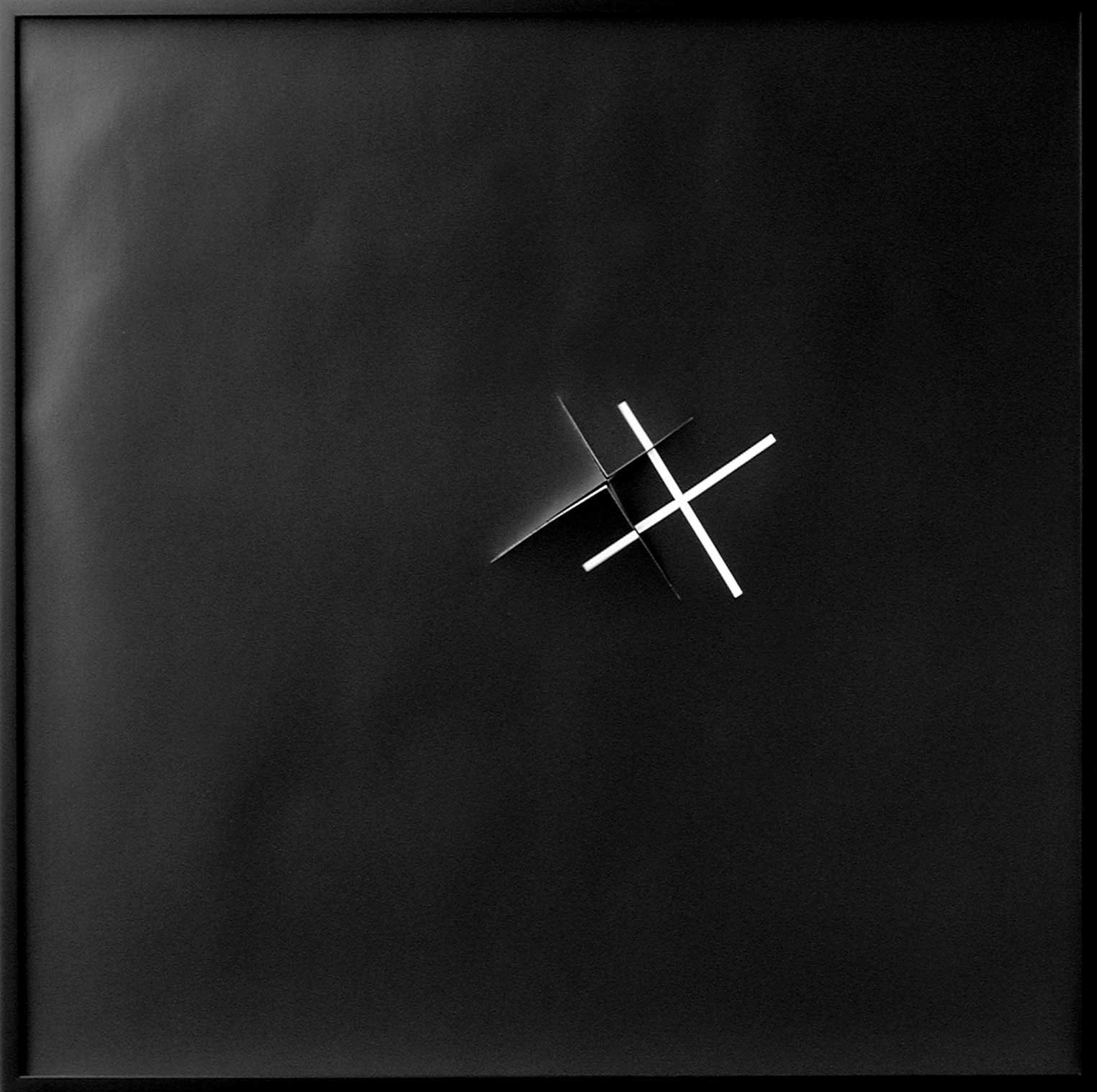 Gottfried Jäger, Tirages sur papier : double croix - IX 1996 Gottfried Jäger, Tirages sur papier : double croix - IX 1996