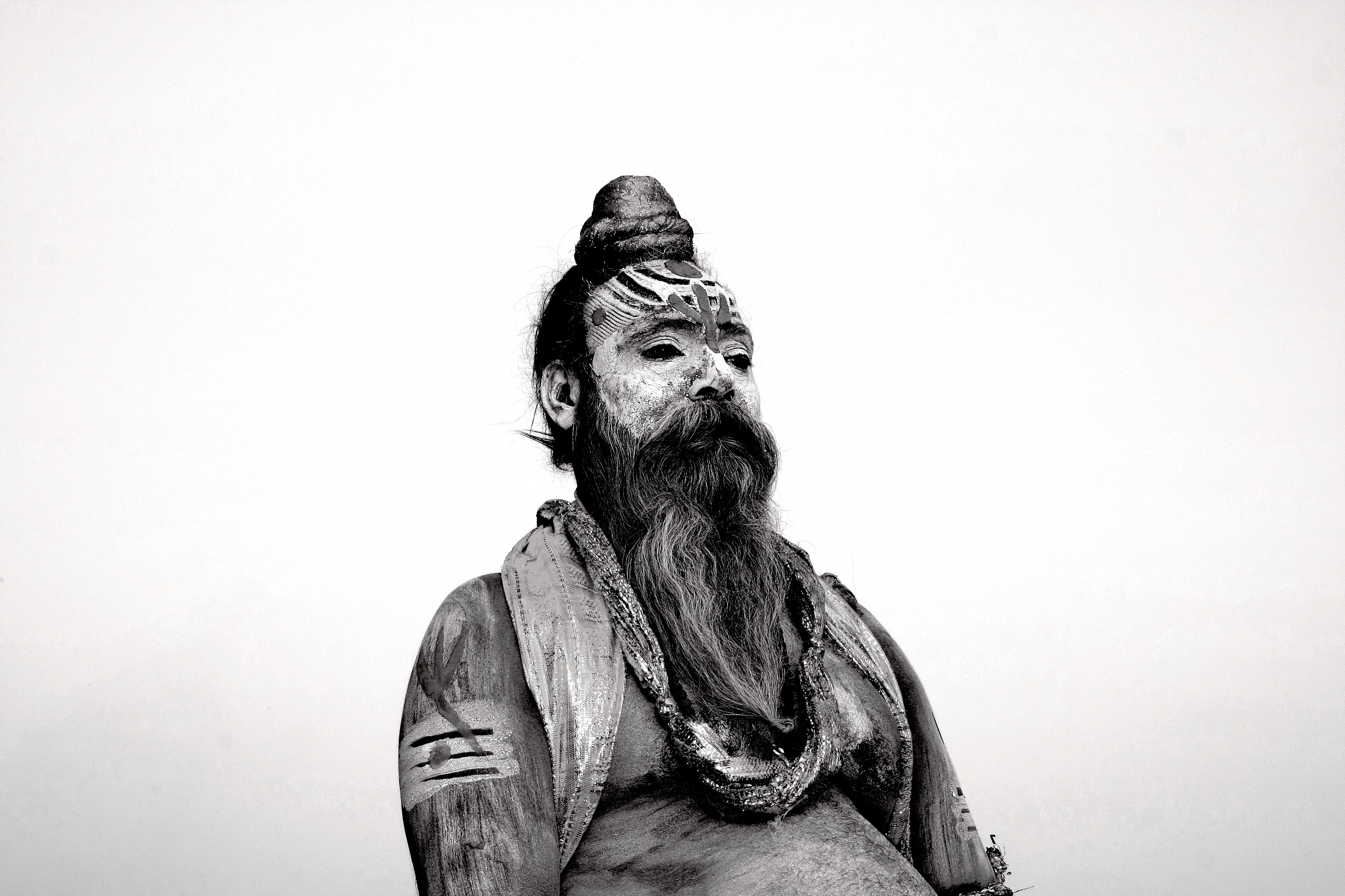 Dominique Leroy, Sadhus sur les ghats de Varanassi. Inde Dominique Leroy, Sadhus sur les ghats de Varanassi. Inde