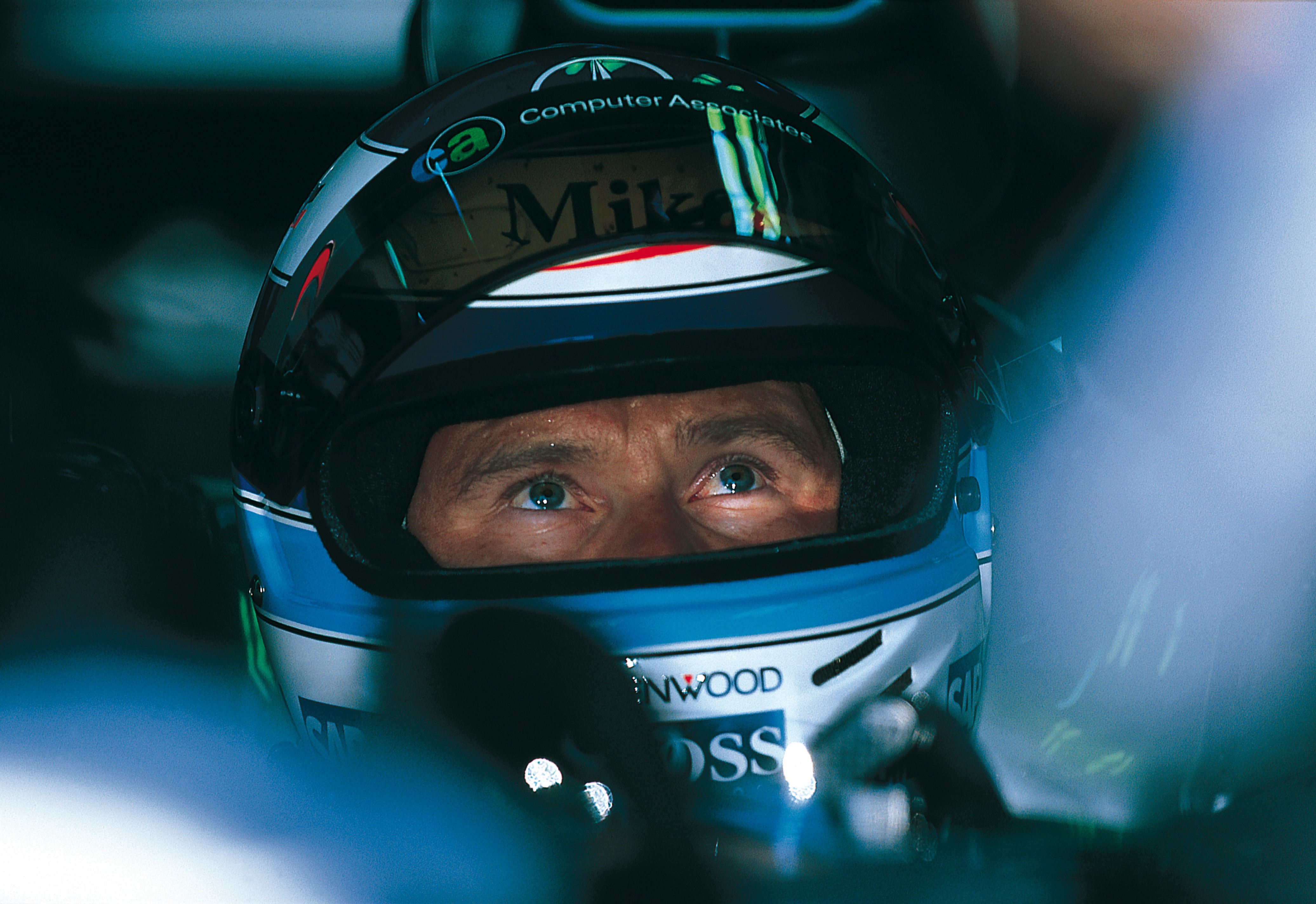 Dominique Leroy, Mika Hakkinen. Concentration. F1 Dominique Leroy, Mika Hakkinen. Concentration. F1