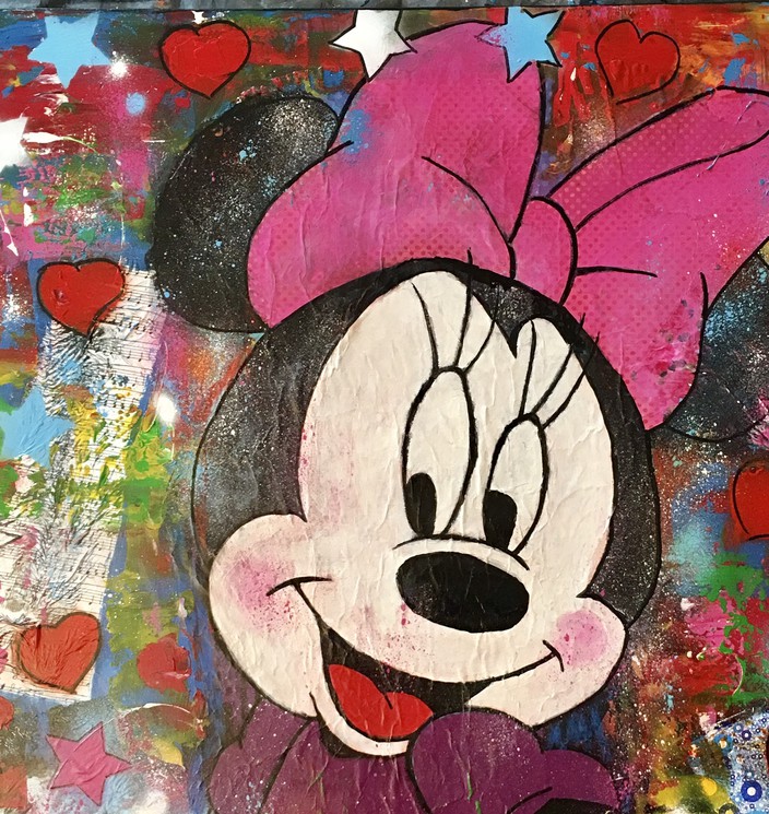 Tableau peinture Minnie 100 x 70 cm, Je commande !