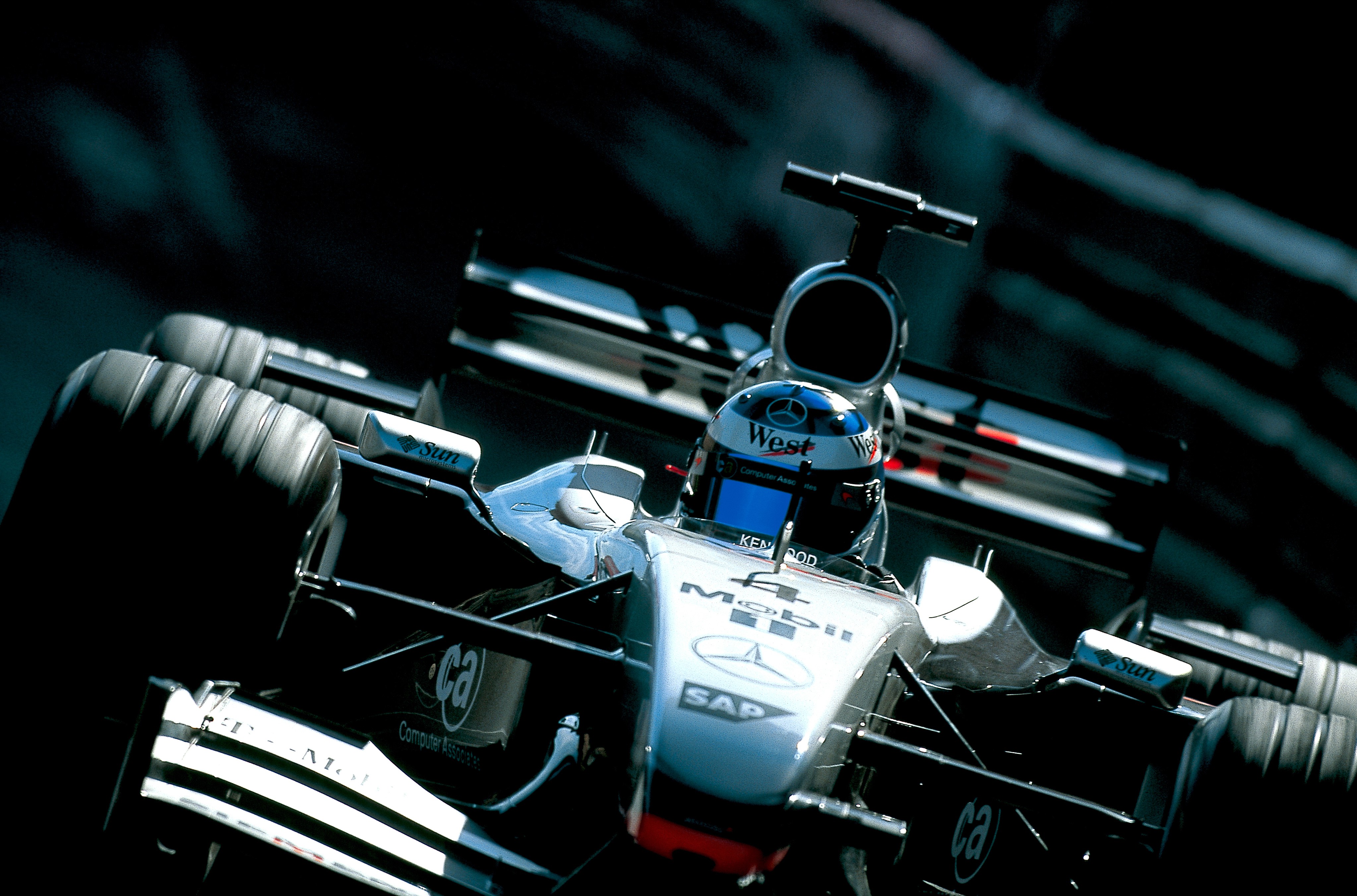 Dominique Leroy, Mika Hakkinen. MacLaren. Monaco Dominique Leroy, Mika Hakkinen. MacLaren. Monaco
