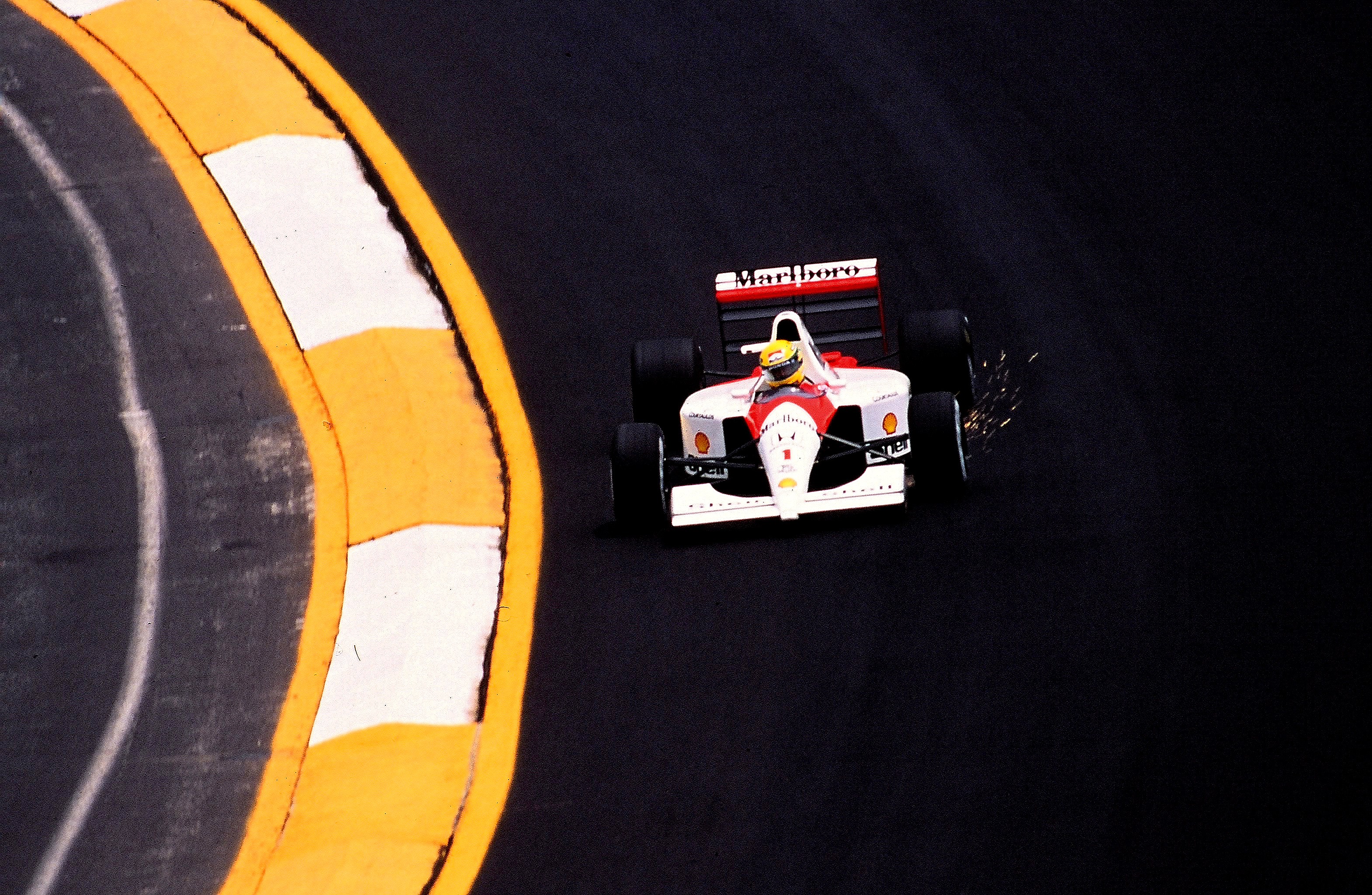 Dominique Leroy, Ayrton Senna. Mexico. F1 Dominique Leroy, Ayrton Senna. Mexico. F1