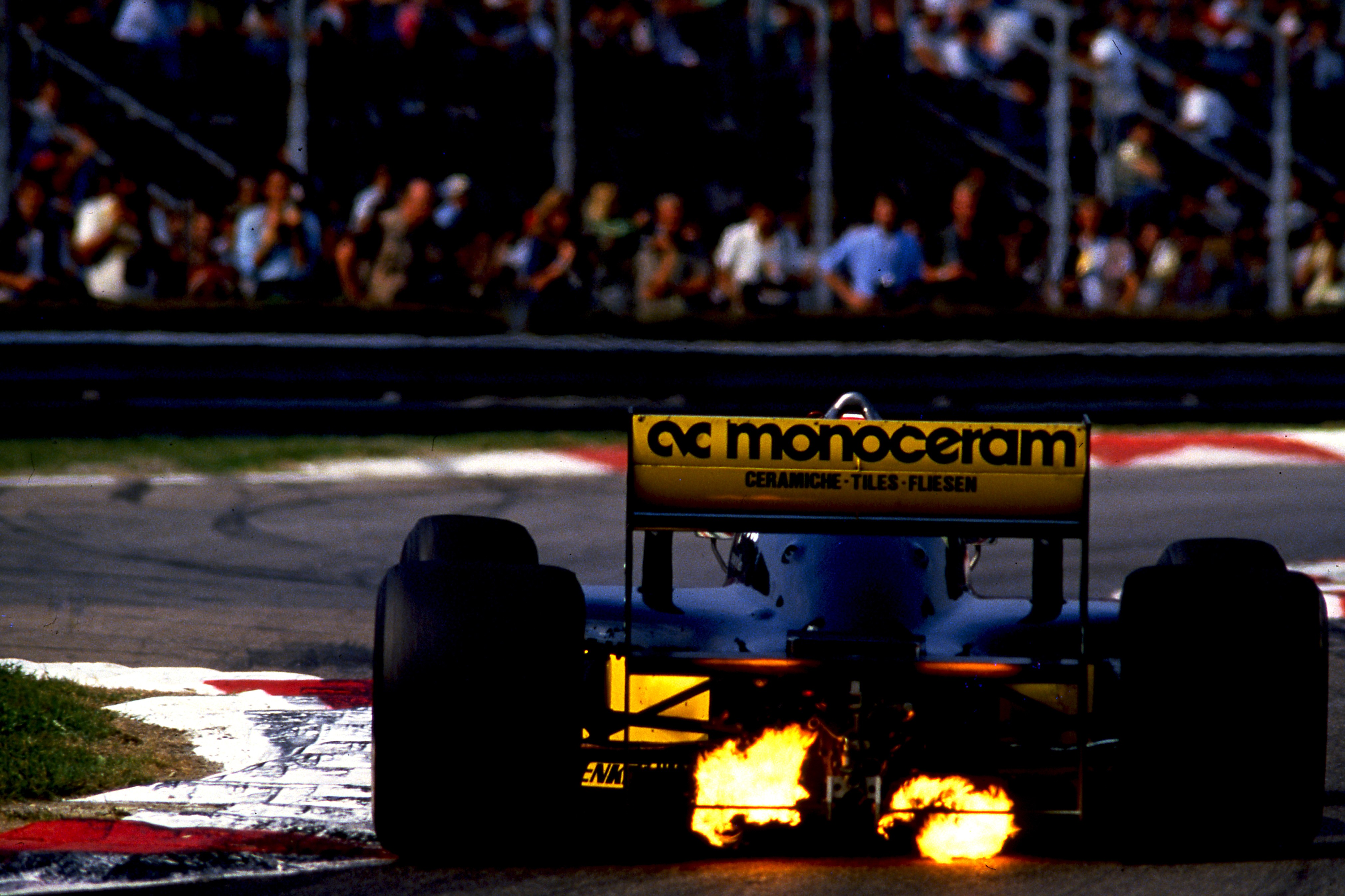 Dominique Leroy, Andréa De Césaris. Monza. Fi. Minardi Dominique Leroy, Andréa De Césaris. Monza. Fi. Minardi
