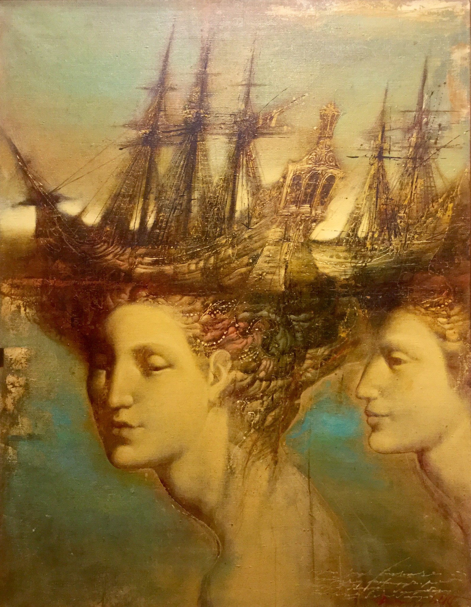 Armen Gasparian, Deux femmes Armen Gasparian, Deux femmes
