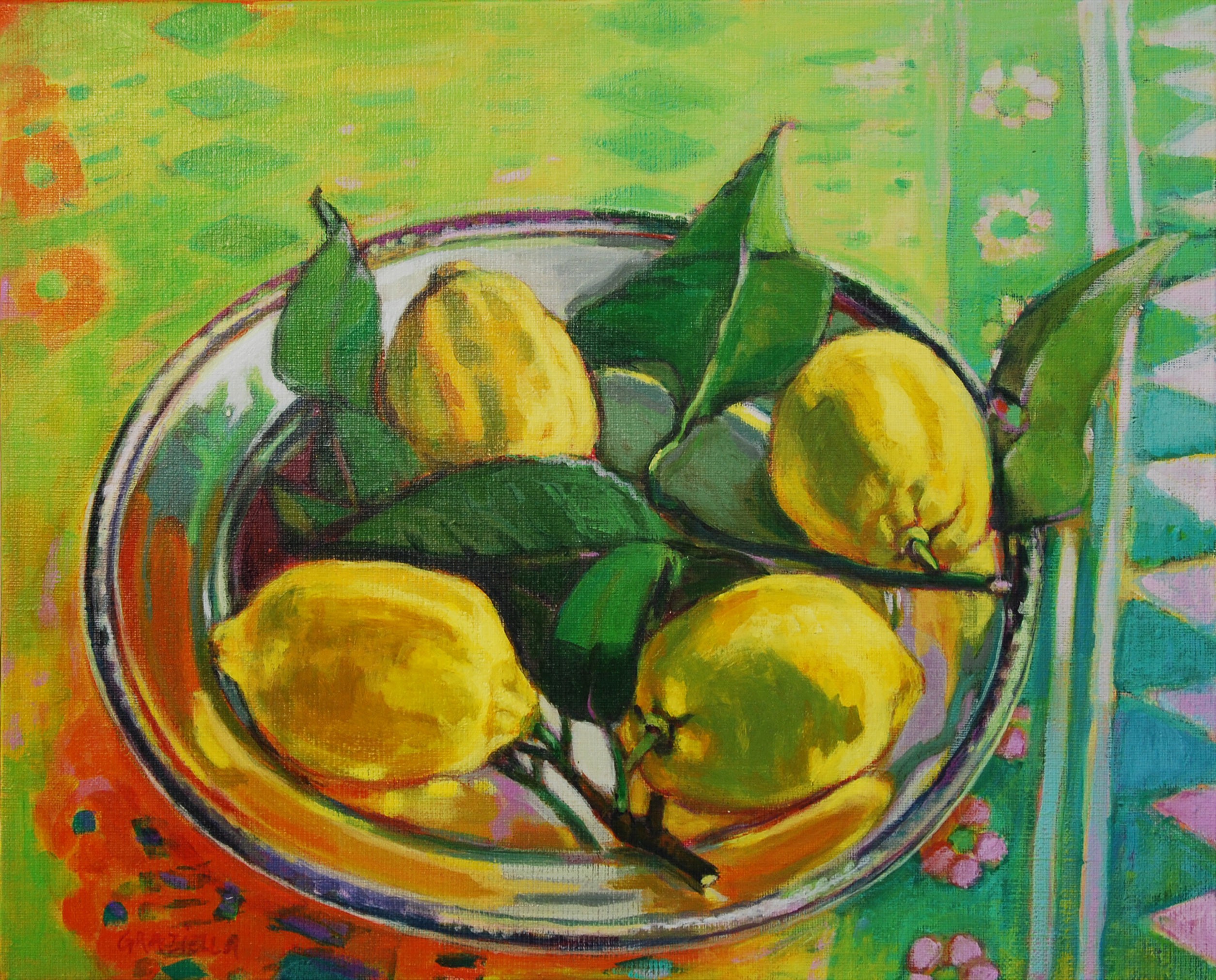 Graziella, Nature morte aux citrons Graziella, Nature morte aux citrons
