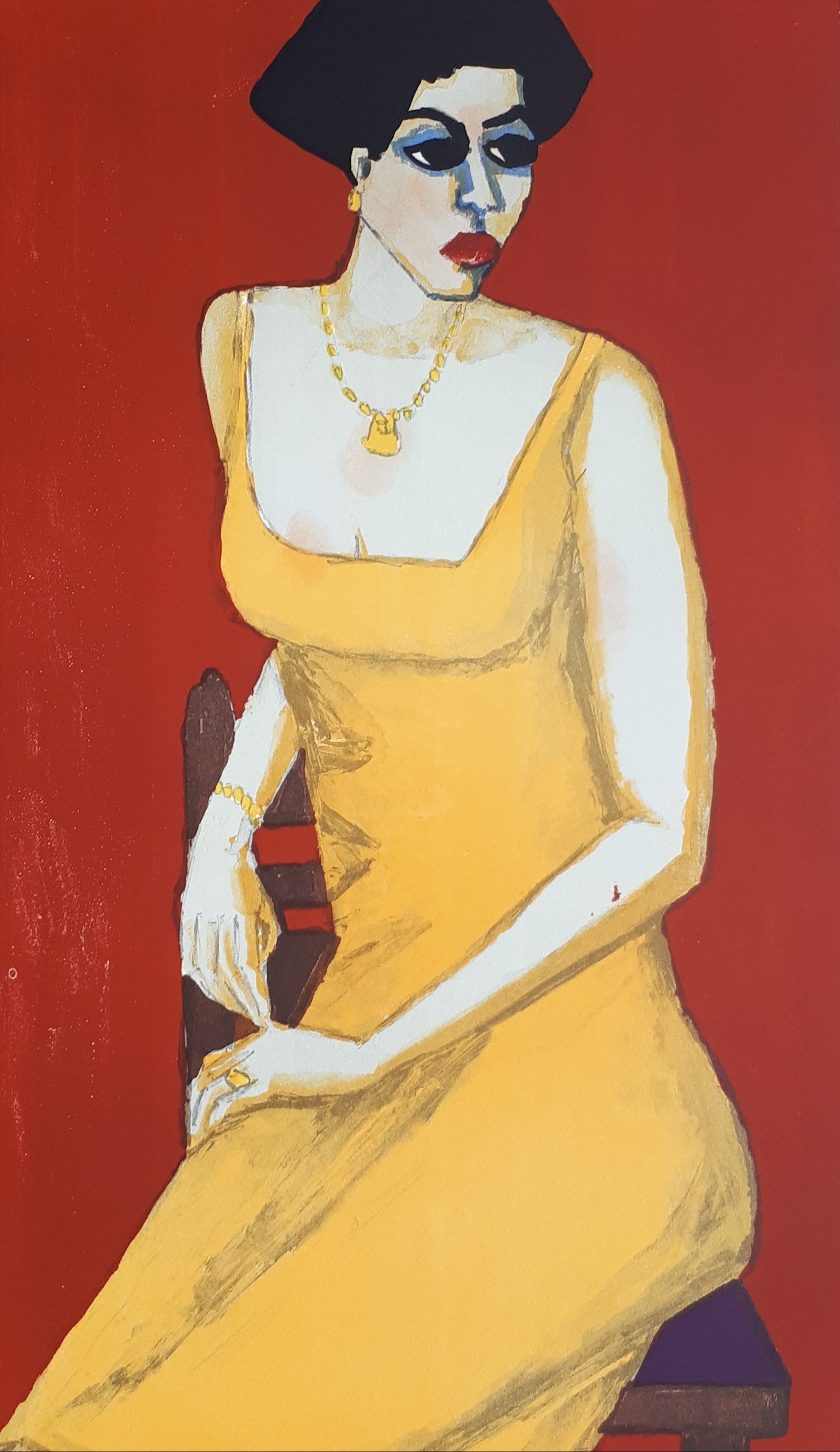 Gernot Kissel, Sitting Woman in Yellow Gernot Kissel, Sitting Woman in Yellow